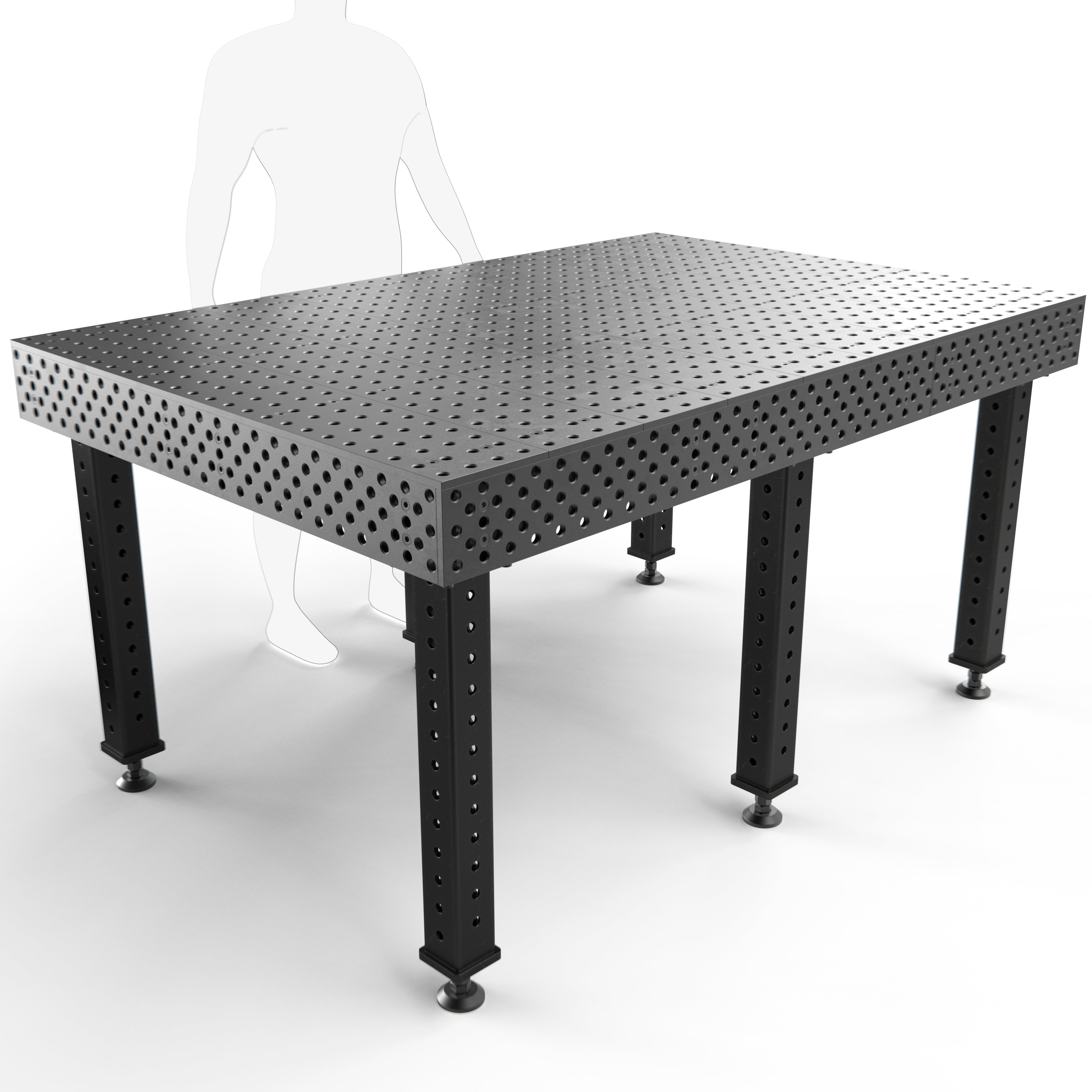 Alpha, 5-Sided, 6' x 4' (72" x 48") Table, 5/8" System
