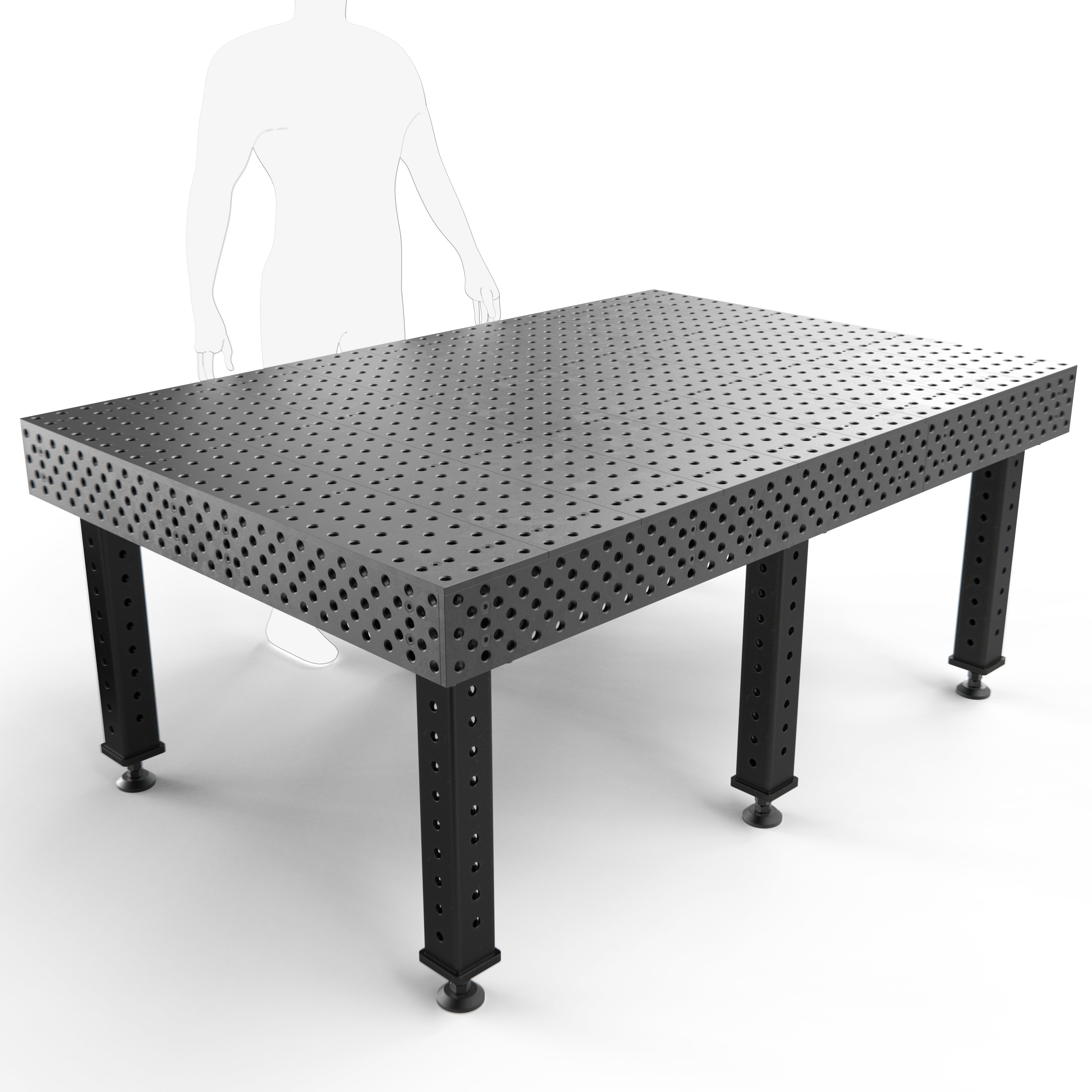 Alpha, 5-Sided, 6' x 4' (72" x 48") Table, 5/8" System
