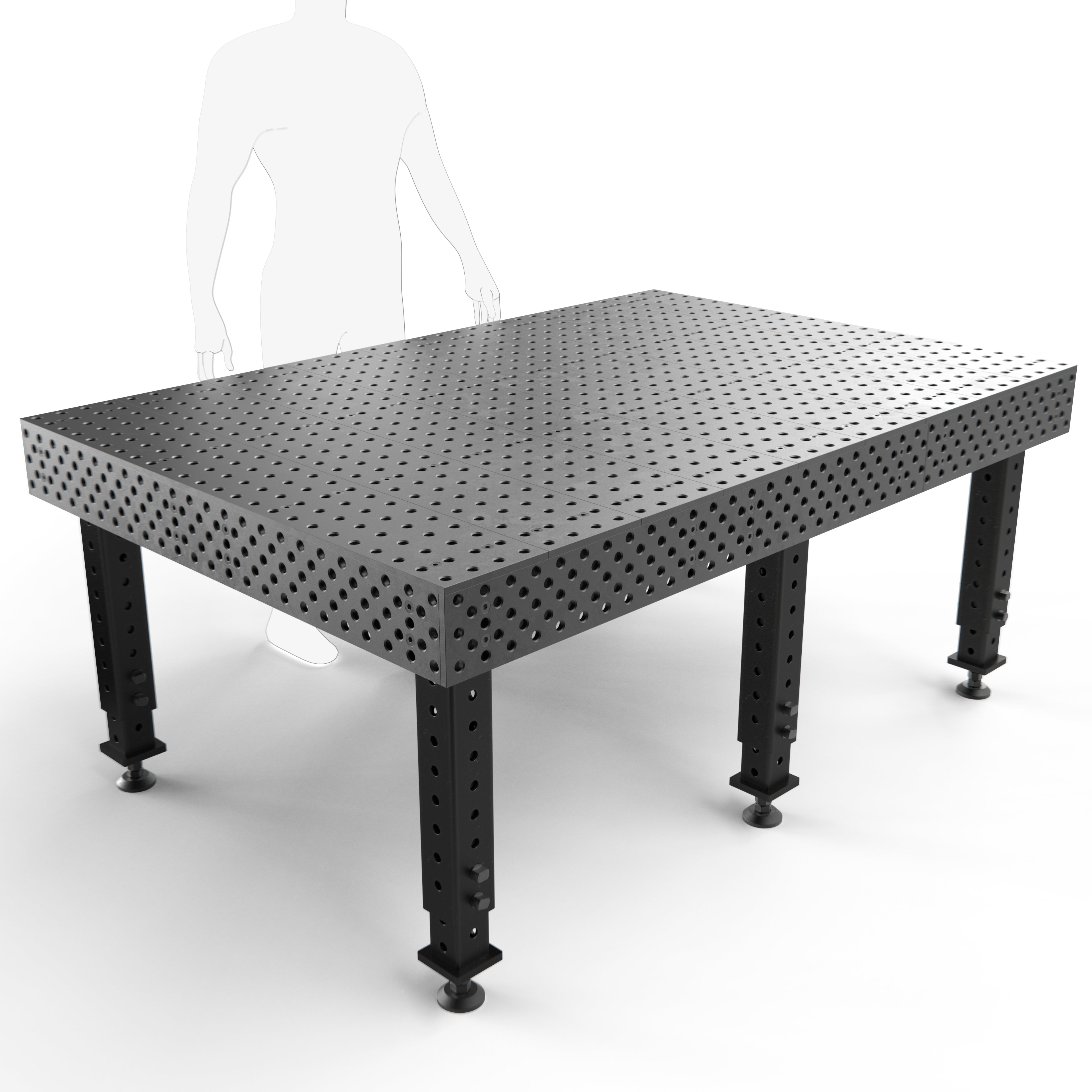 Alpha, 5-Sided, 6' x 4' (72" x 48") Table, 5/8" System