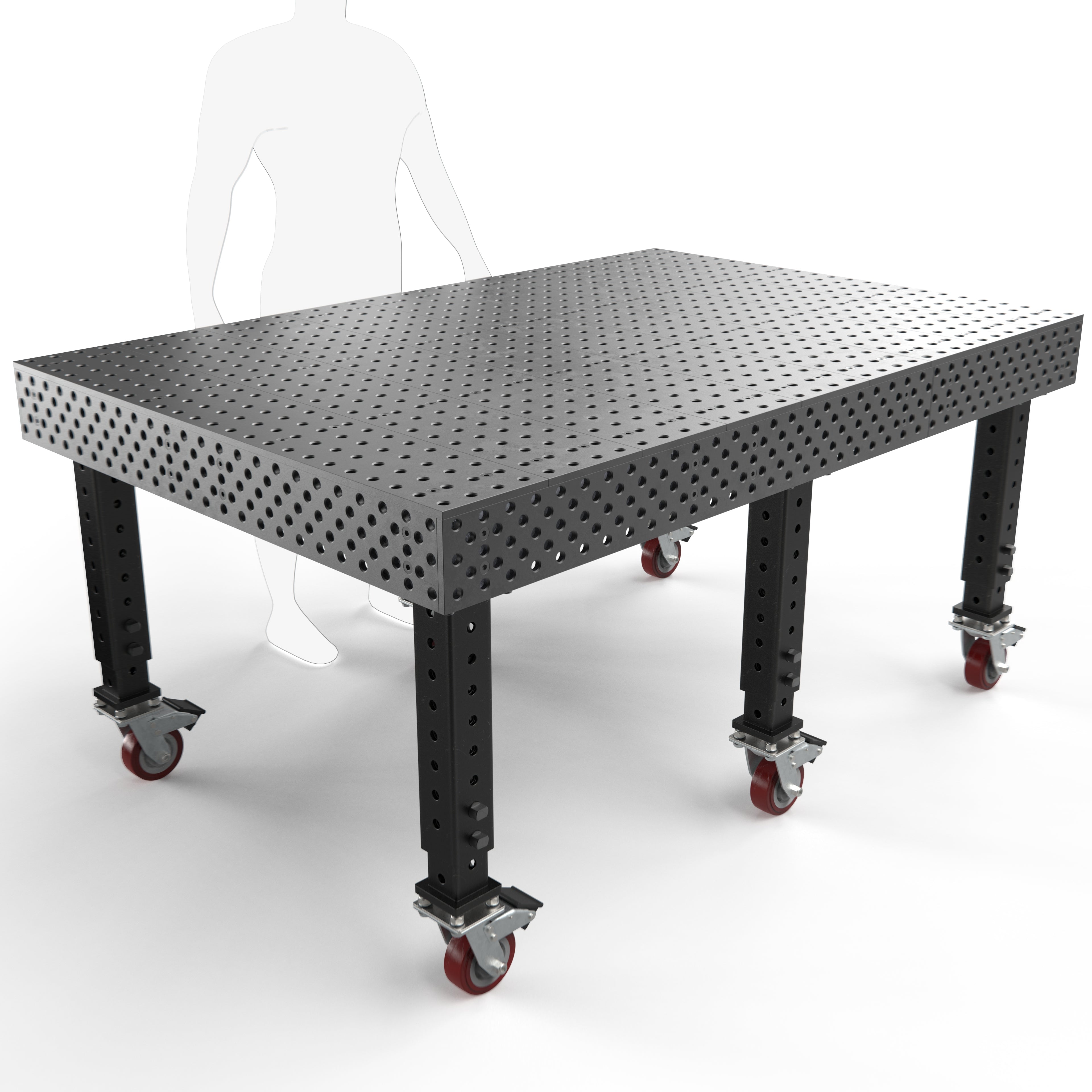 Alpha, 5-Sided, 6' x 4' (72" x 48") Table, 5/8" System