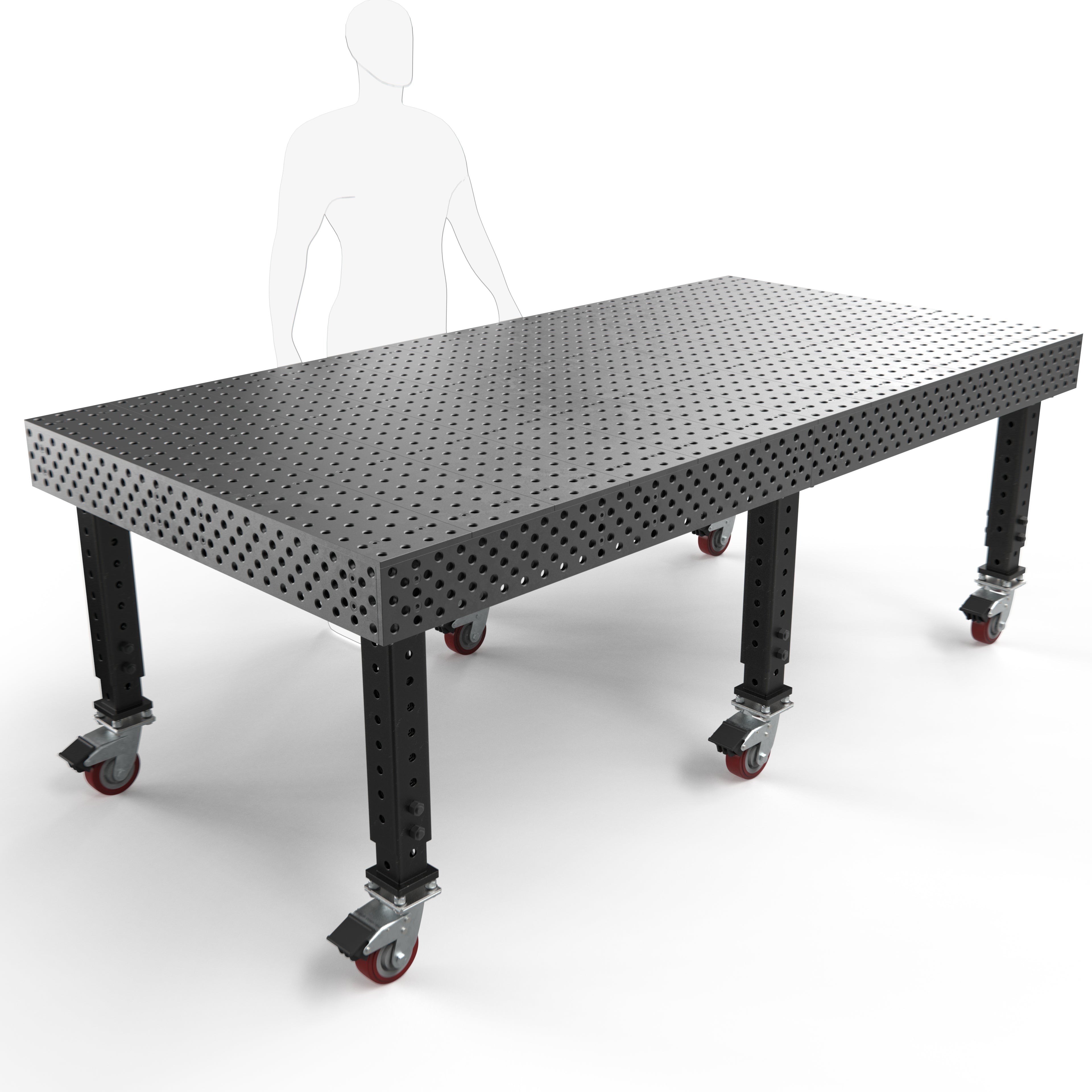 Alpha, 5-Sided, 8' x 4' (96" x 48") Table, 5/8" System