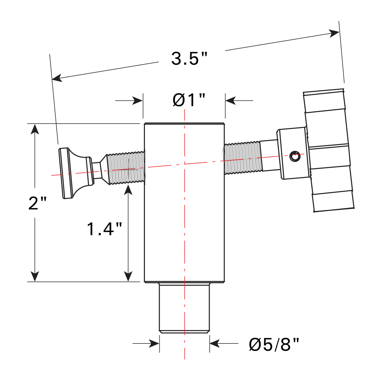 4-pc Side Clamp Pack, Fit 5/8 Holes