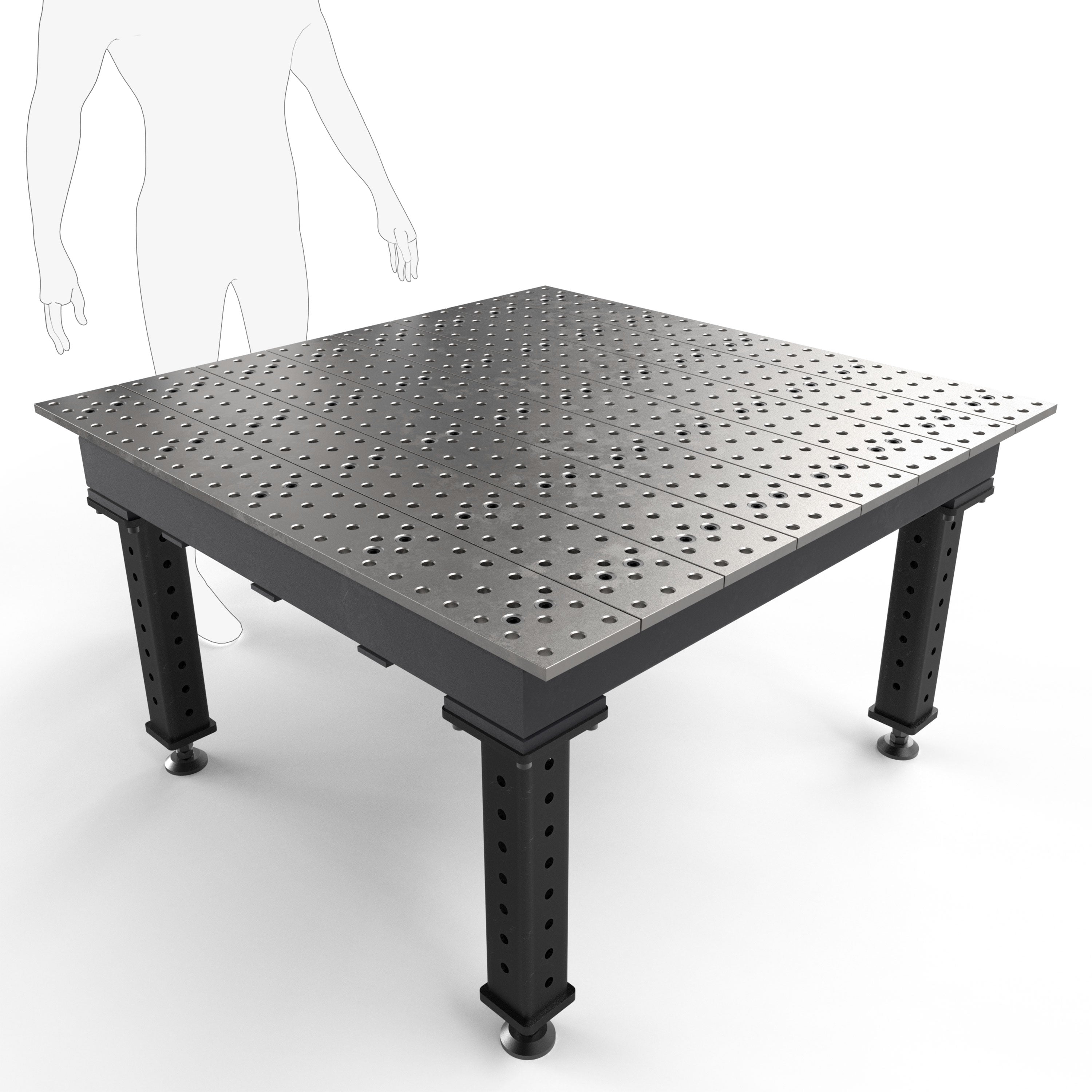 Max 4' x 4' (48" x 48") Tables, 5/8" System