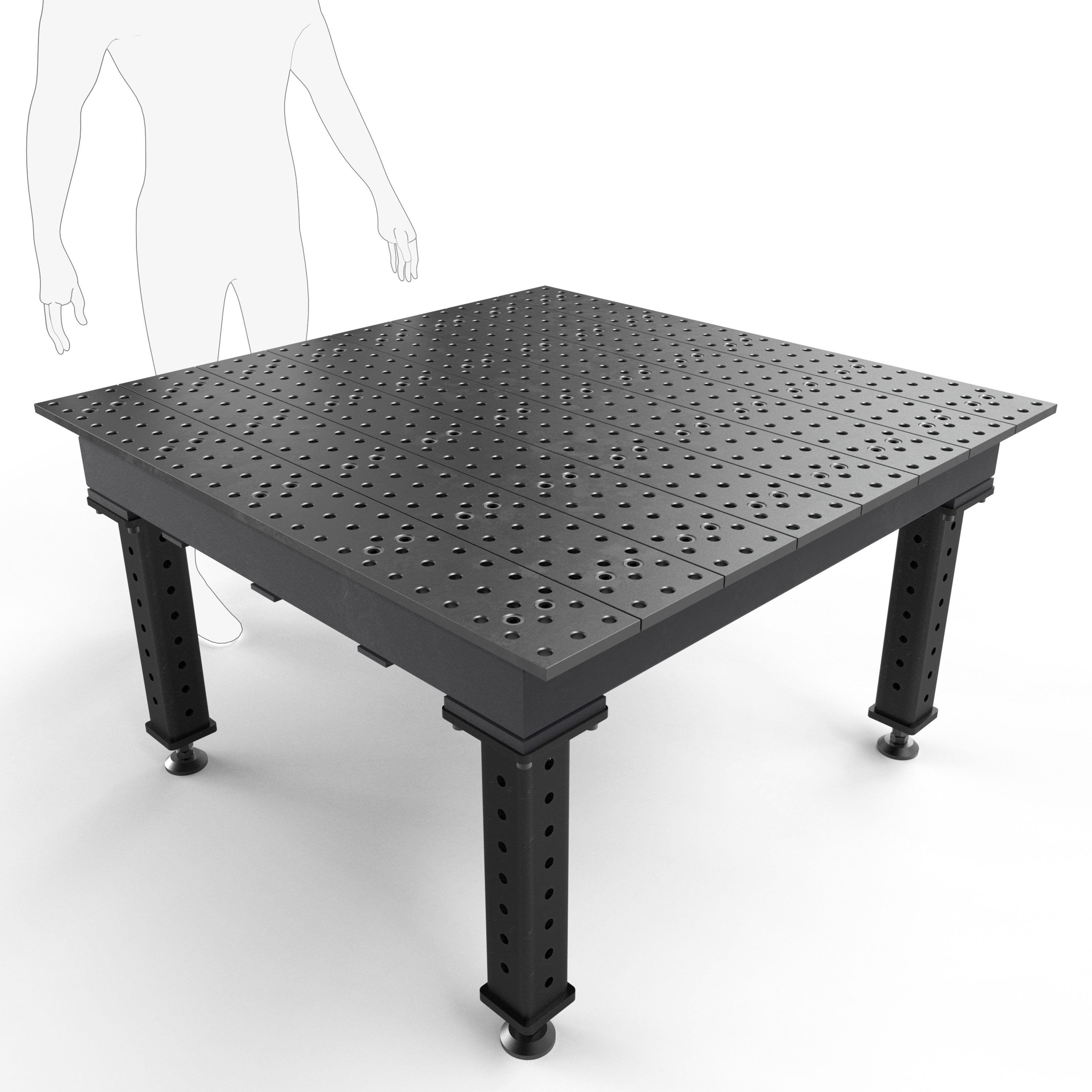 Max 4' x 4' (48" x 48") Tables, 5/8" System