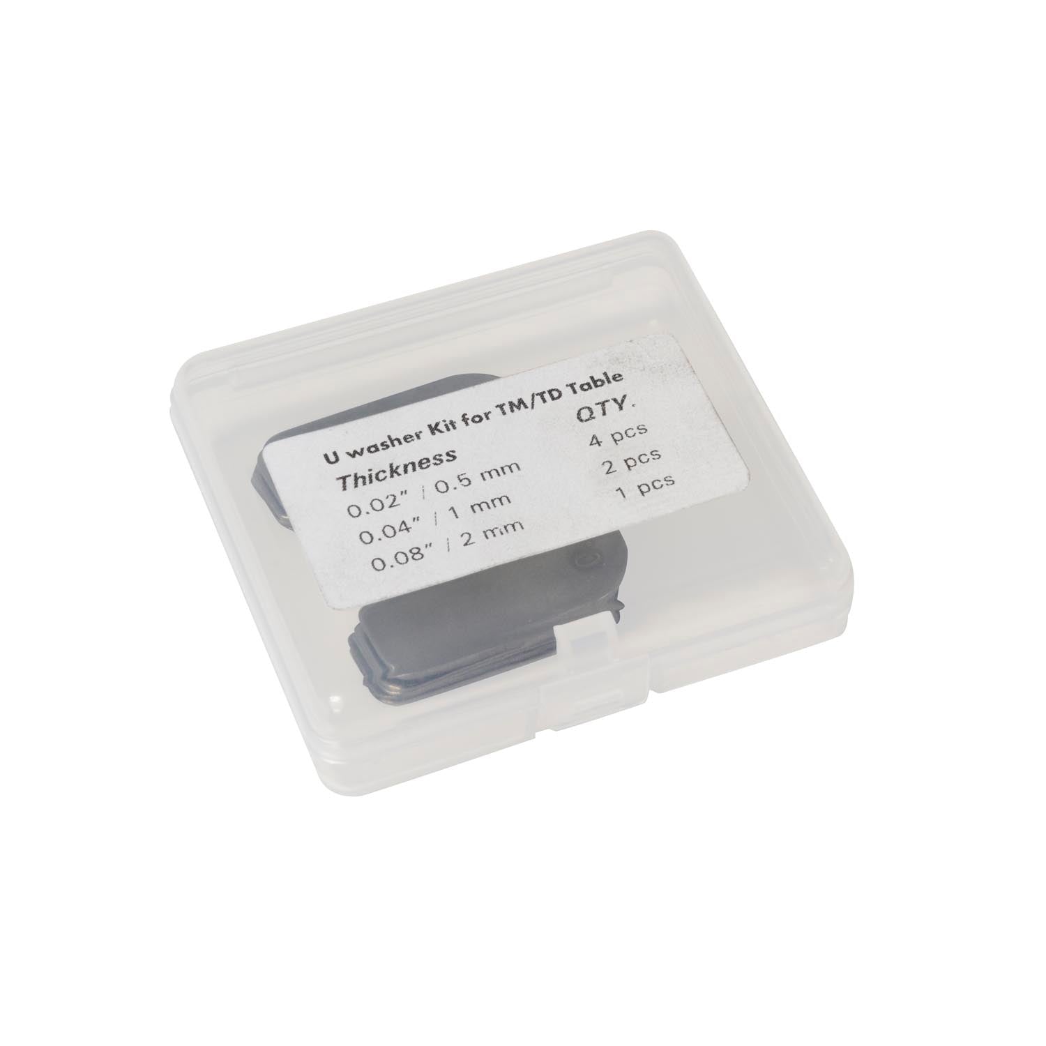 U-Shaped Shims, 16 mm-5/8" (7-pieces)
