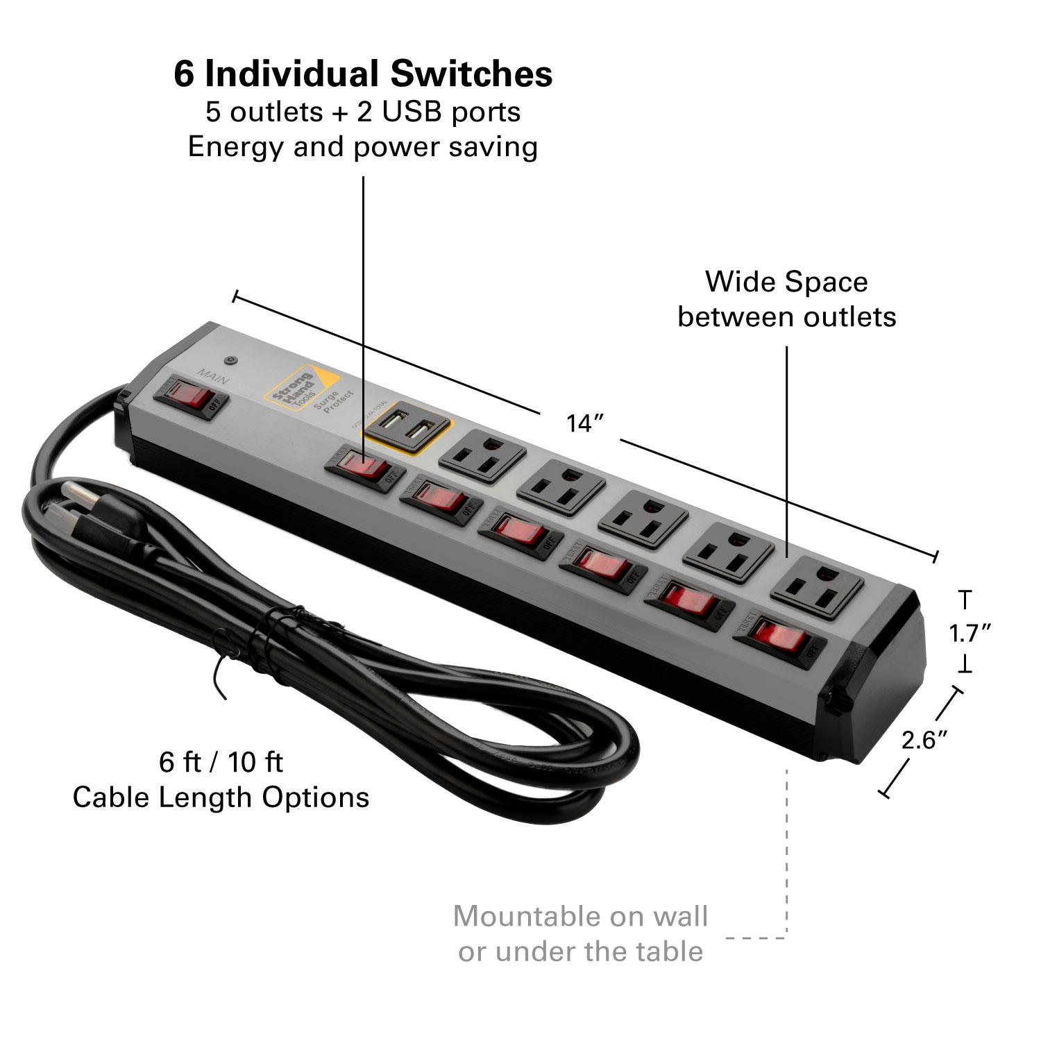 Power Strip + Magnetic Mount Combo