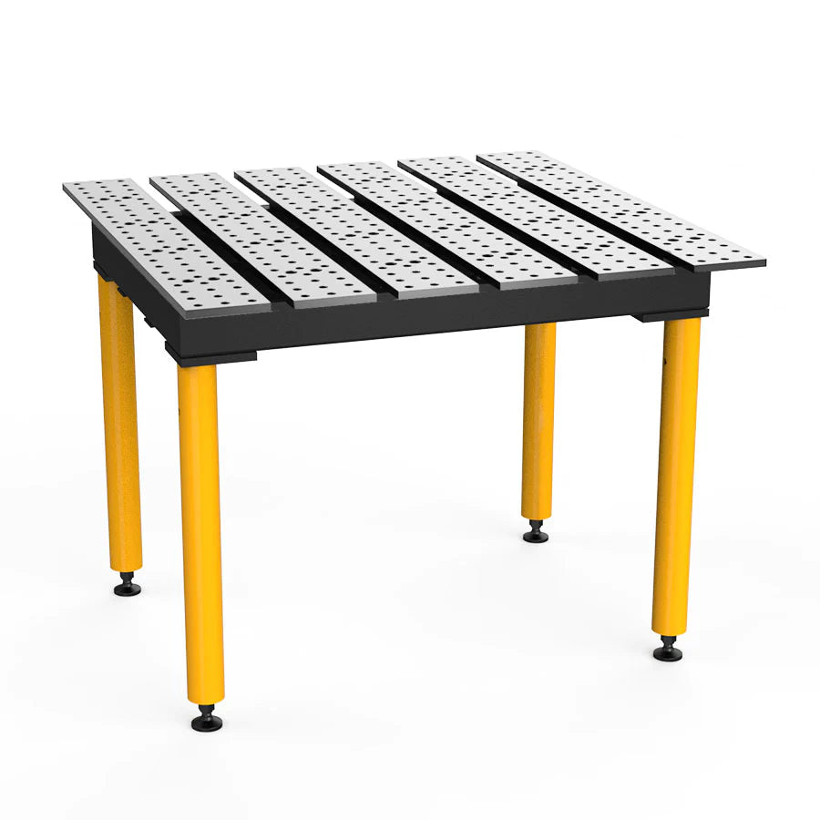 Slotted 4' × 4' (47" x 46")  Table, 5/8" System (Older Version)