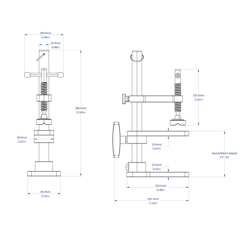 Precision Positioning Clamps, 12" and 18"