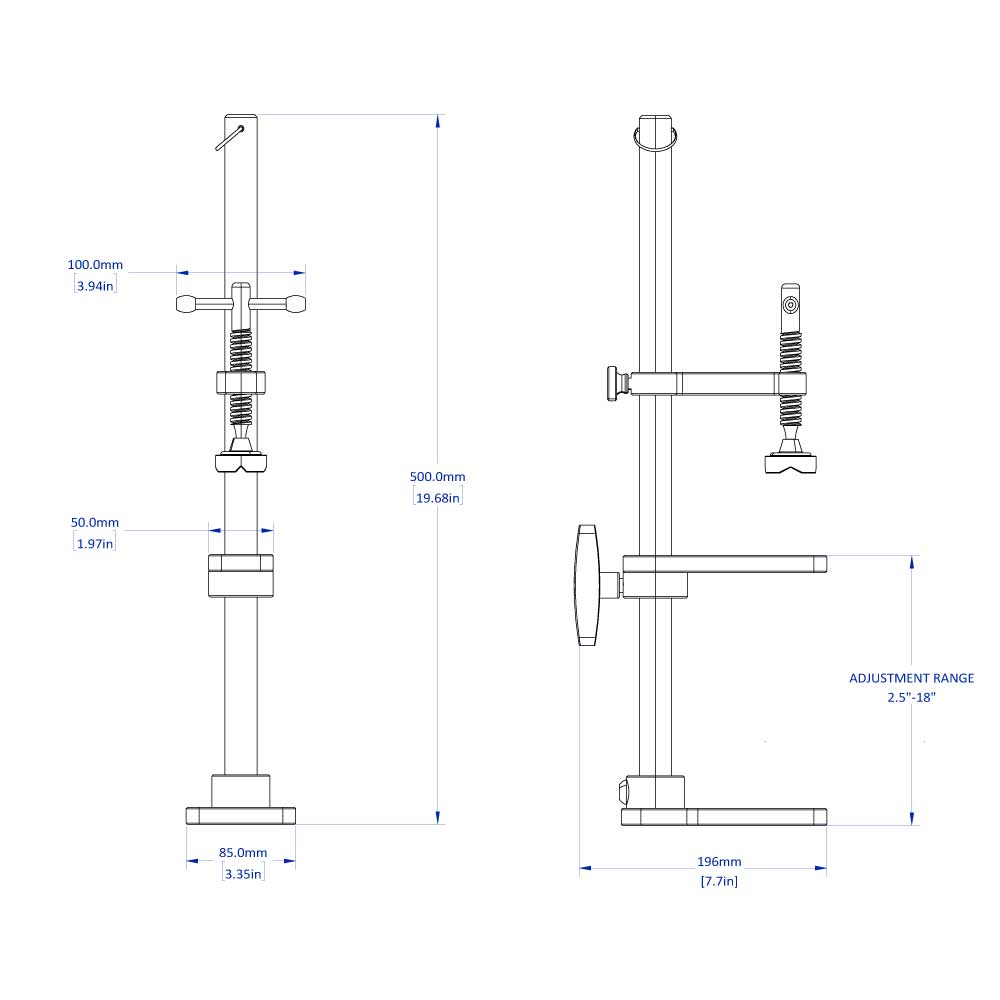 Positioning Clamps, 12" and 18"