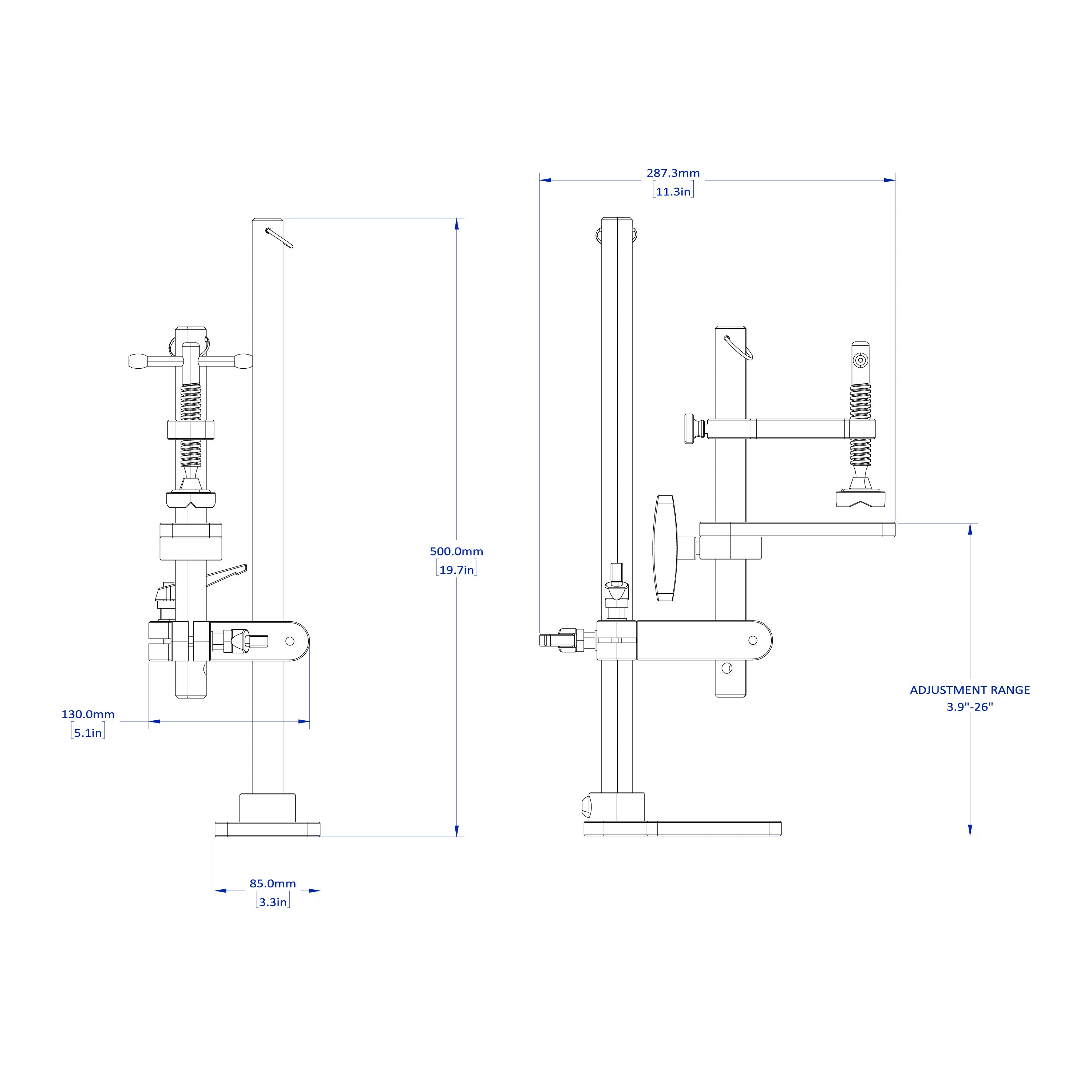 Positioning Clamp 18", Adjustable Angle