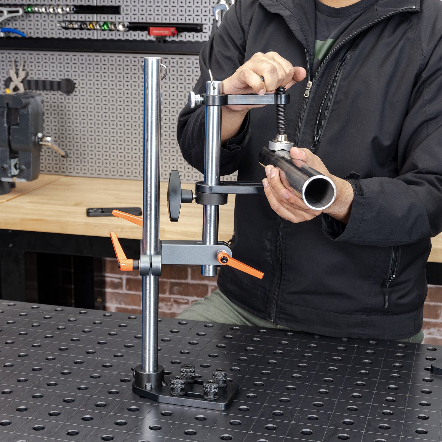 Precision Positioning Clamp 18", Height / Angle Adjustable