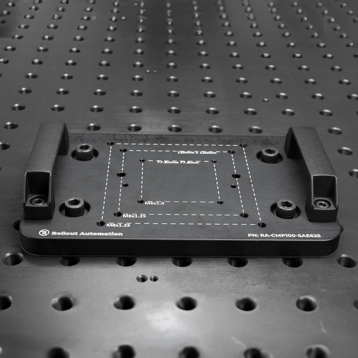 Mounting Plate for UR and Fanuc, 11.75" x 7.75" x 0.75"