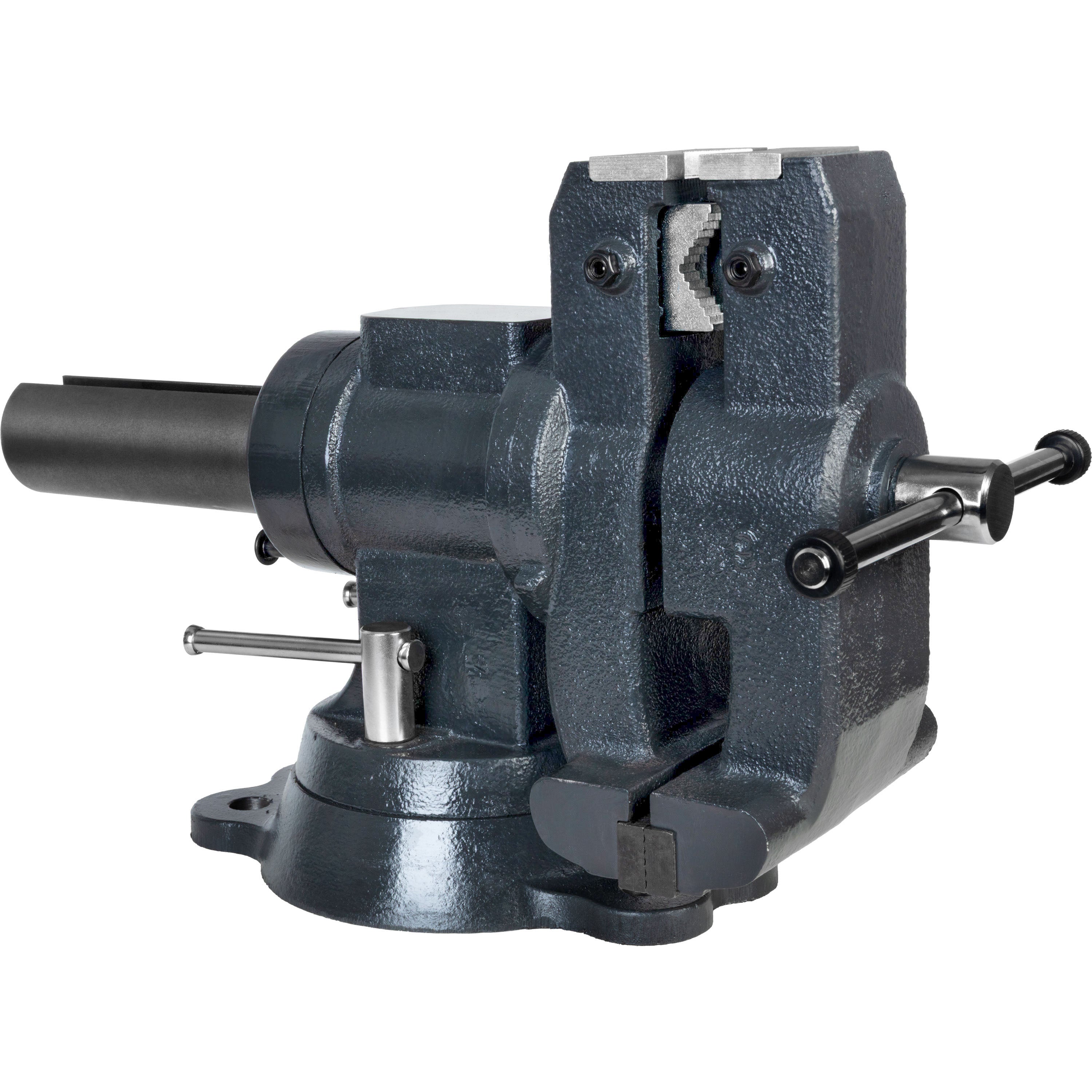Vise with 360° Rotating Jaw & Base, 5/8" Mounting