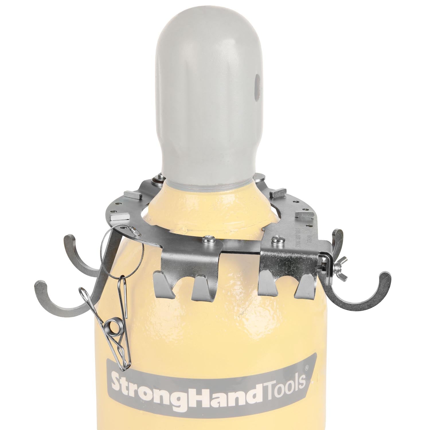 Gas Cylinder Storage with Hooks