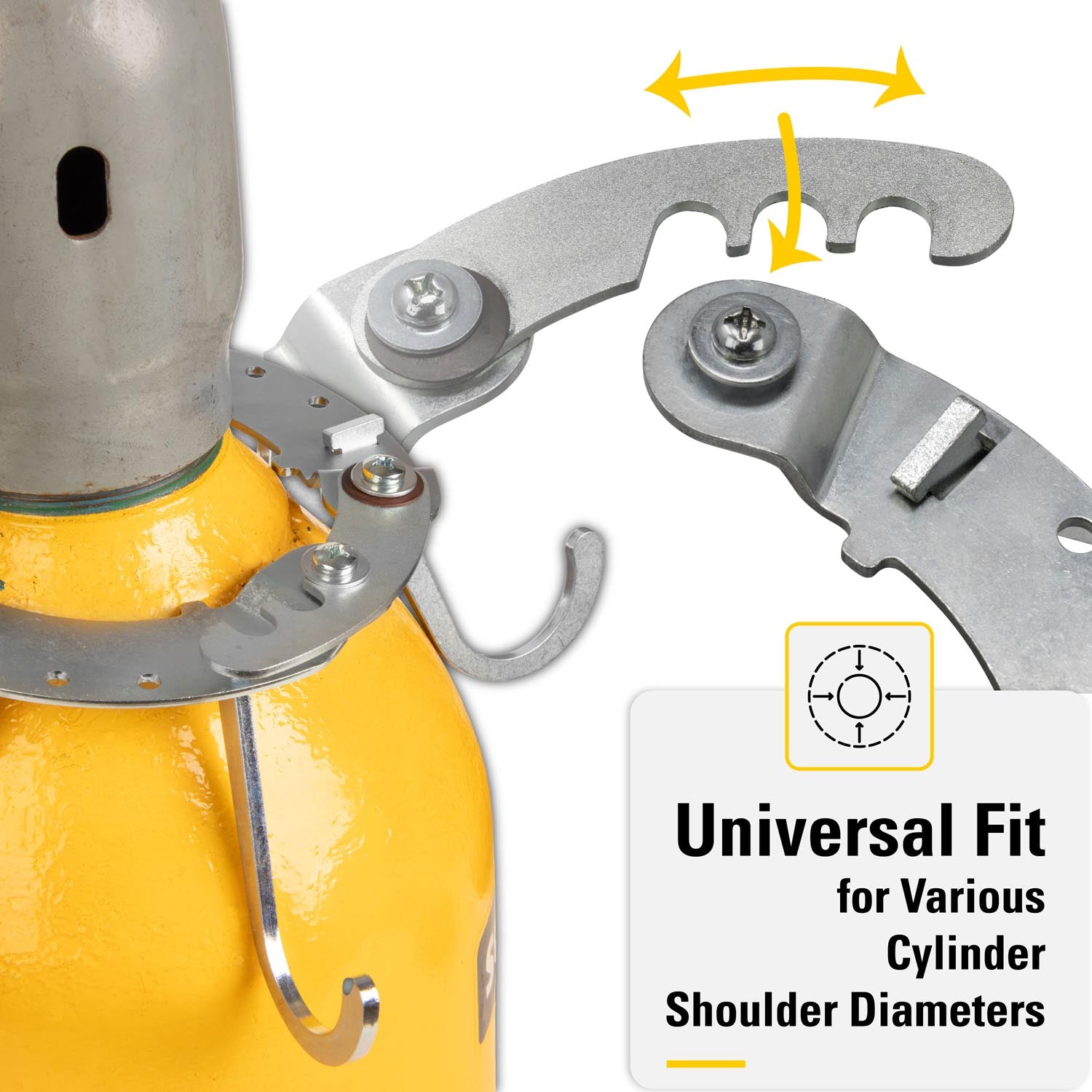 Gas Cylinder Storage with Hooks