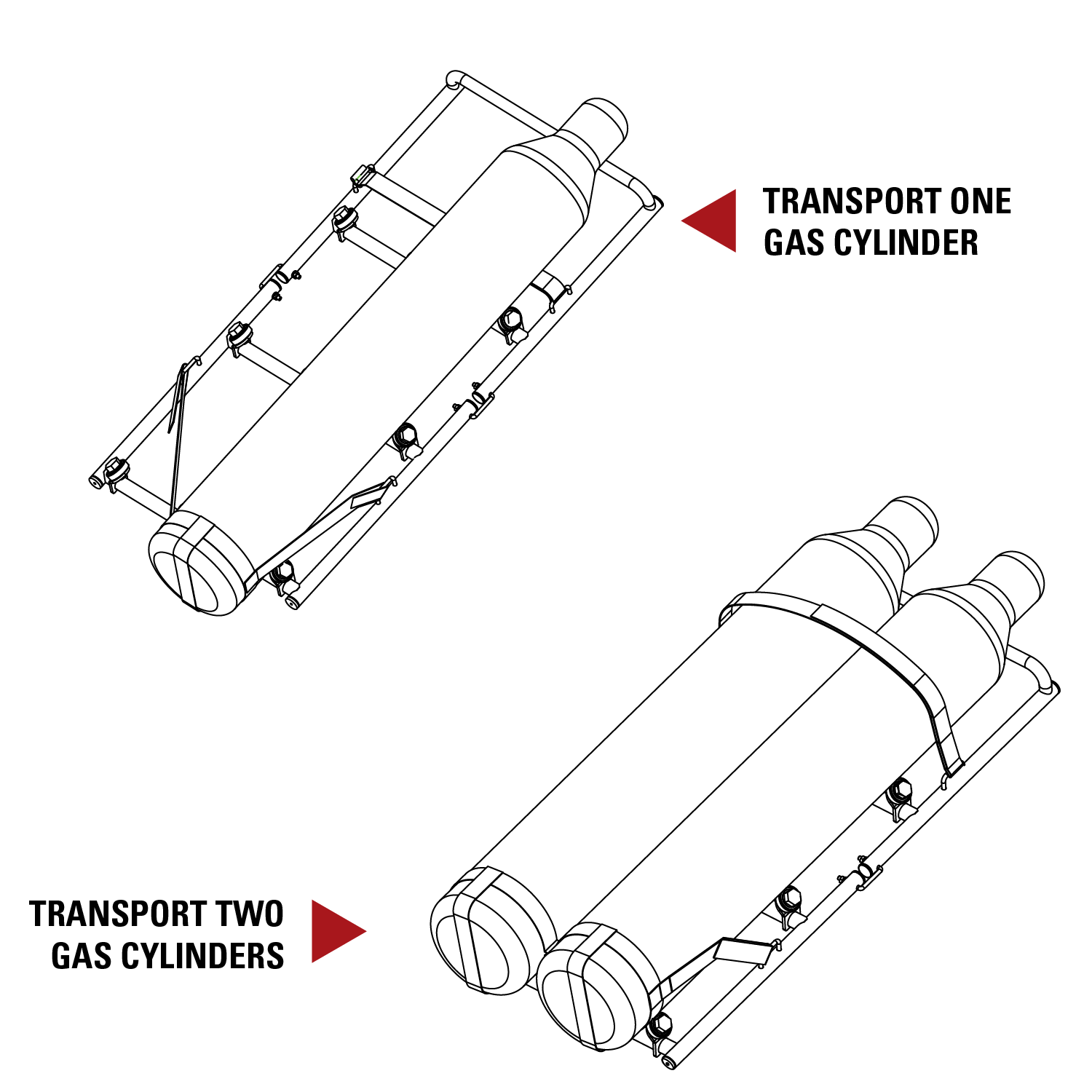 Cylinder Transport Rack