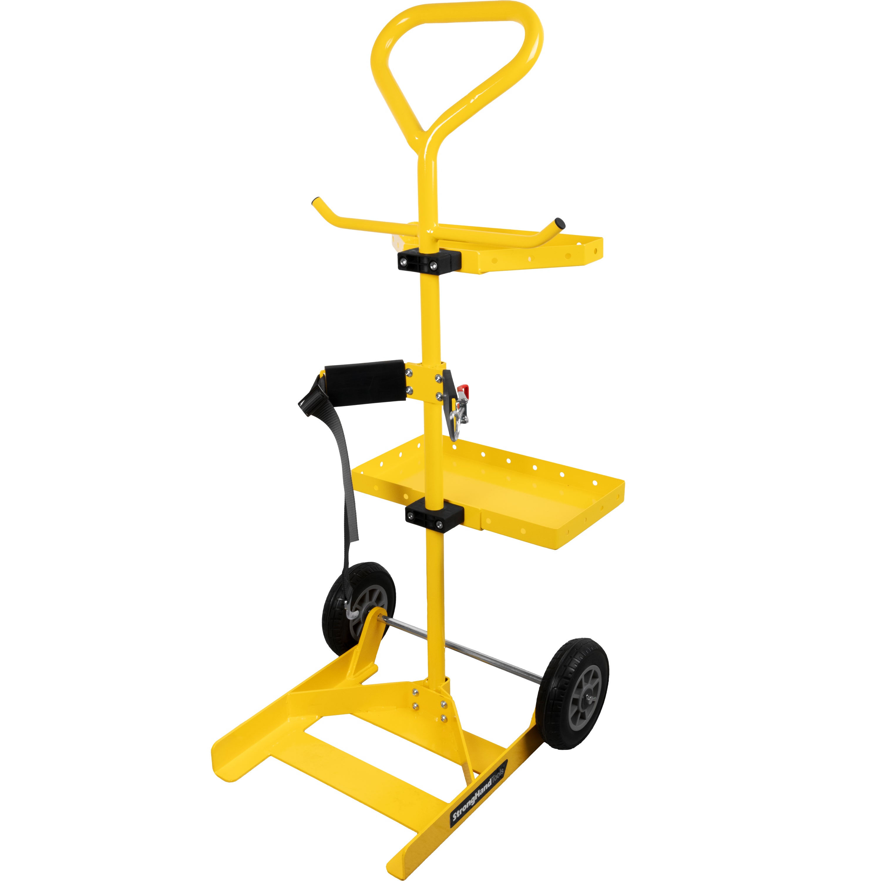 Gas Cylinder Dolly with Tool Trays, 330 lb Load Capacity