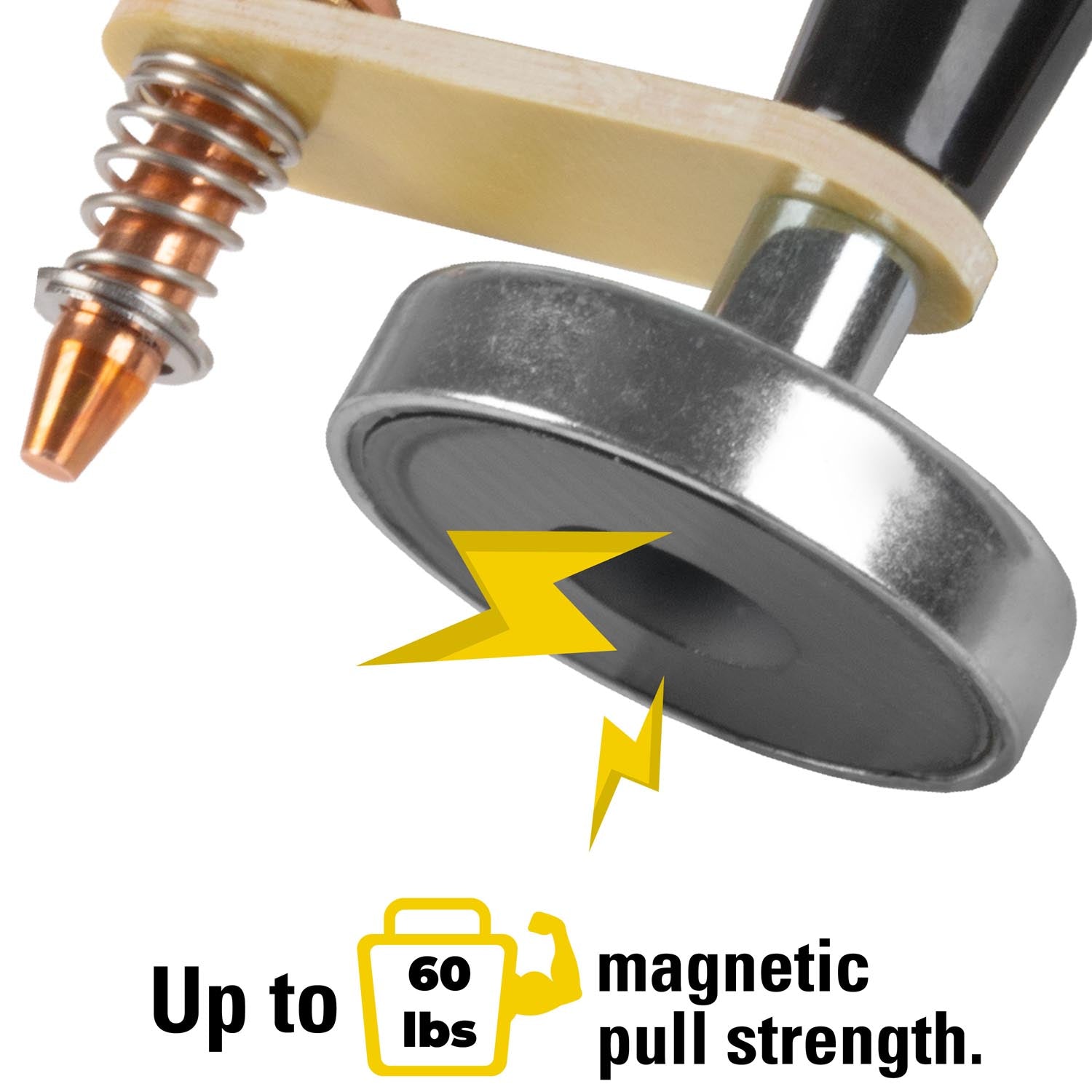 High-Temp Magnetic Spring Ground Clamp