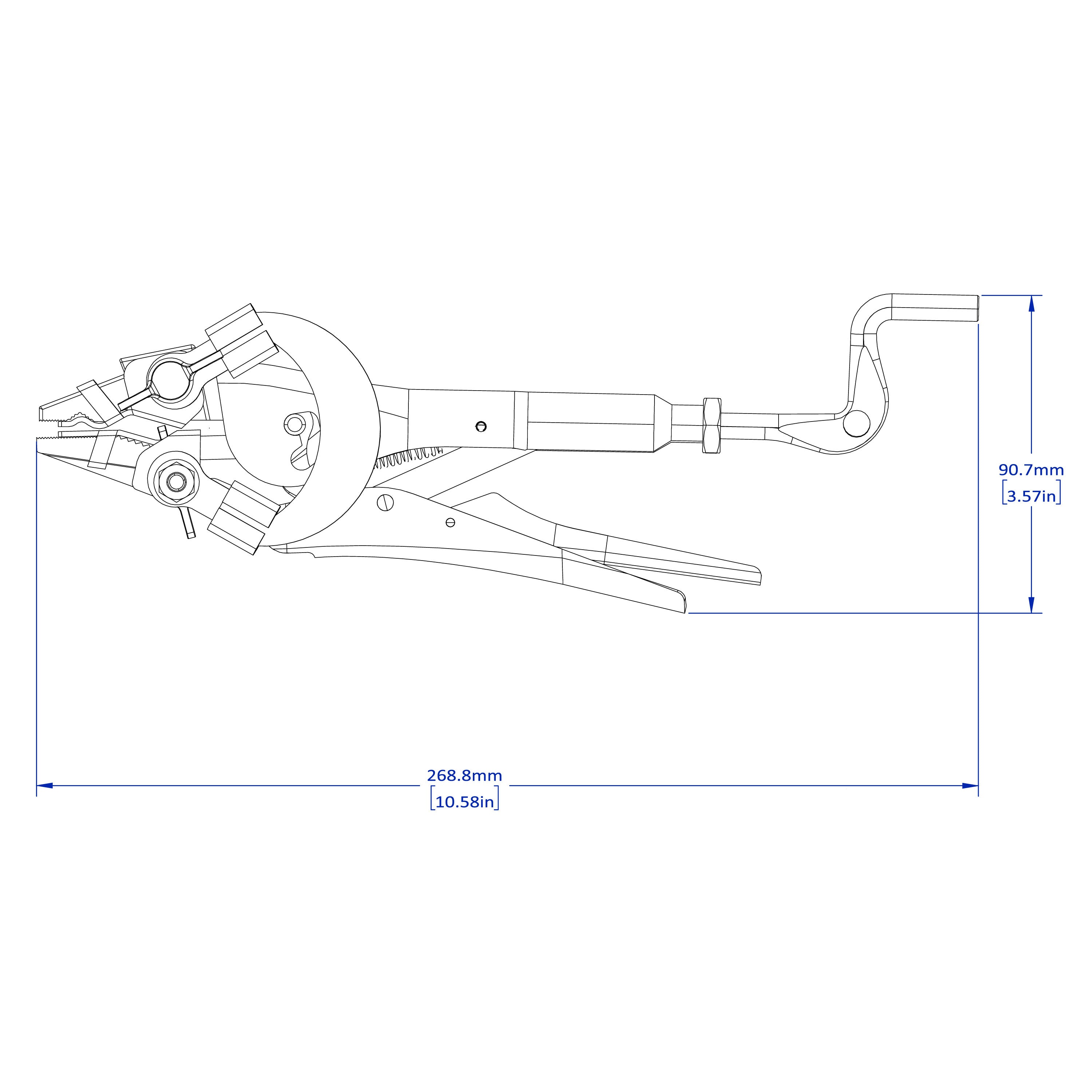 7" Extractor Locking Grounding Pliers