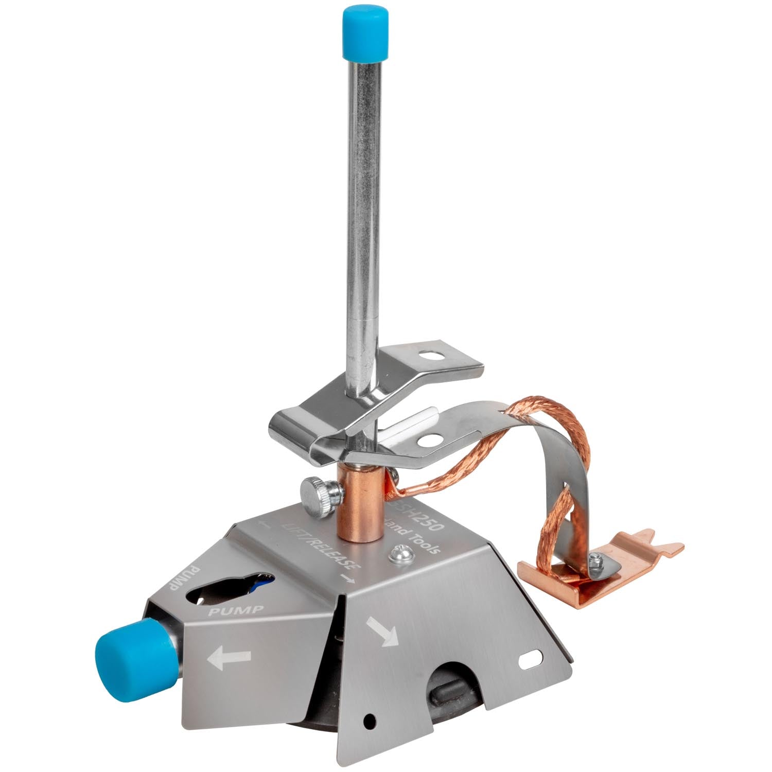 Suction Base Grounding Clamp with Adjustable Spring Arm