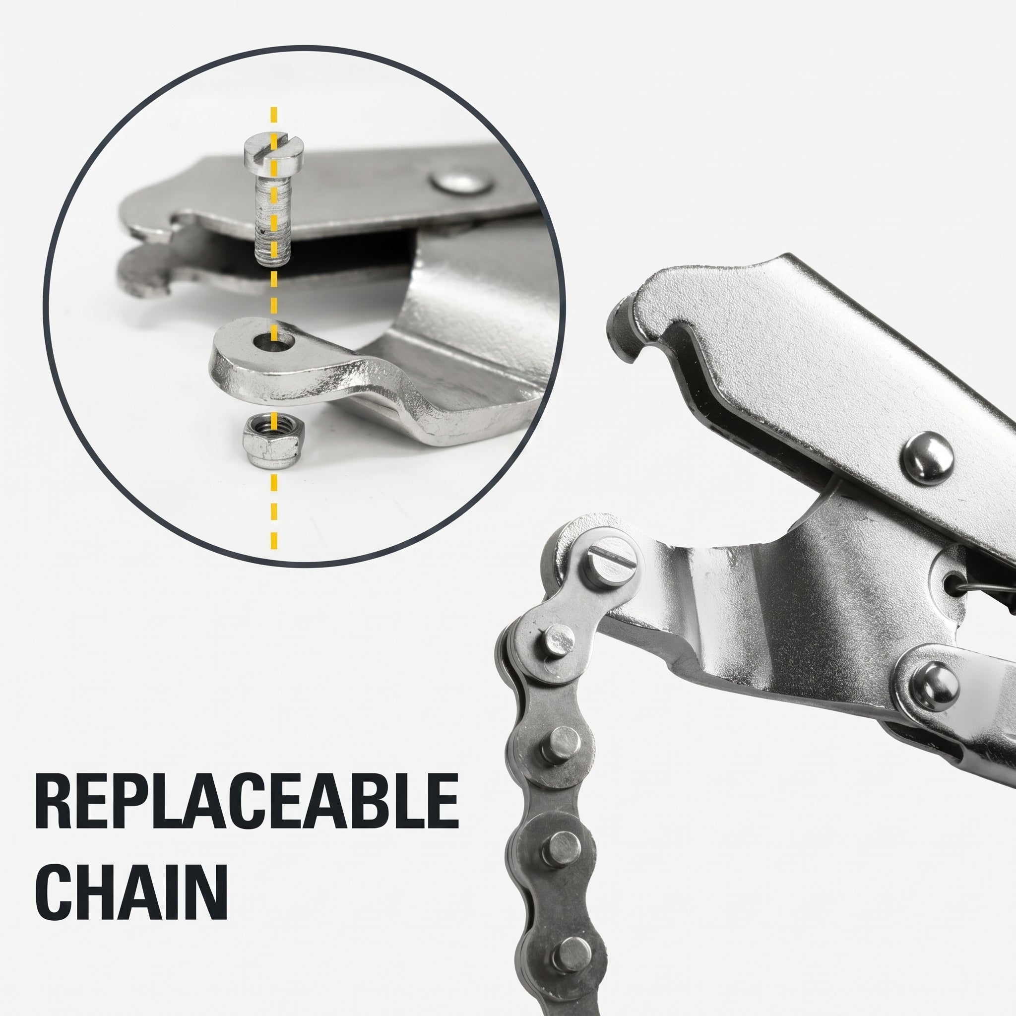 "The Python" Pipe Alignment Chain Pliers