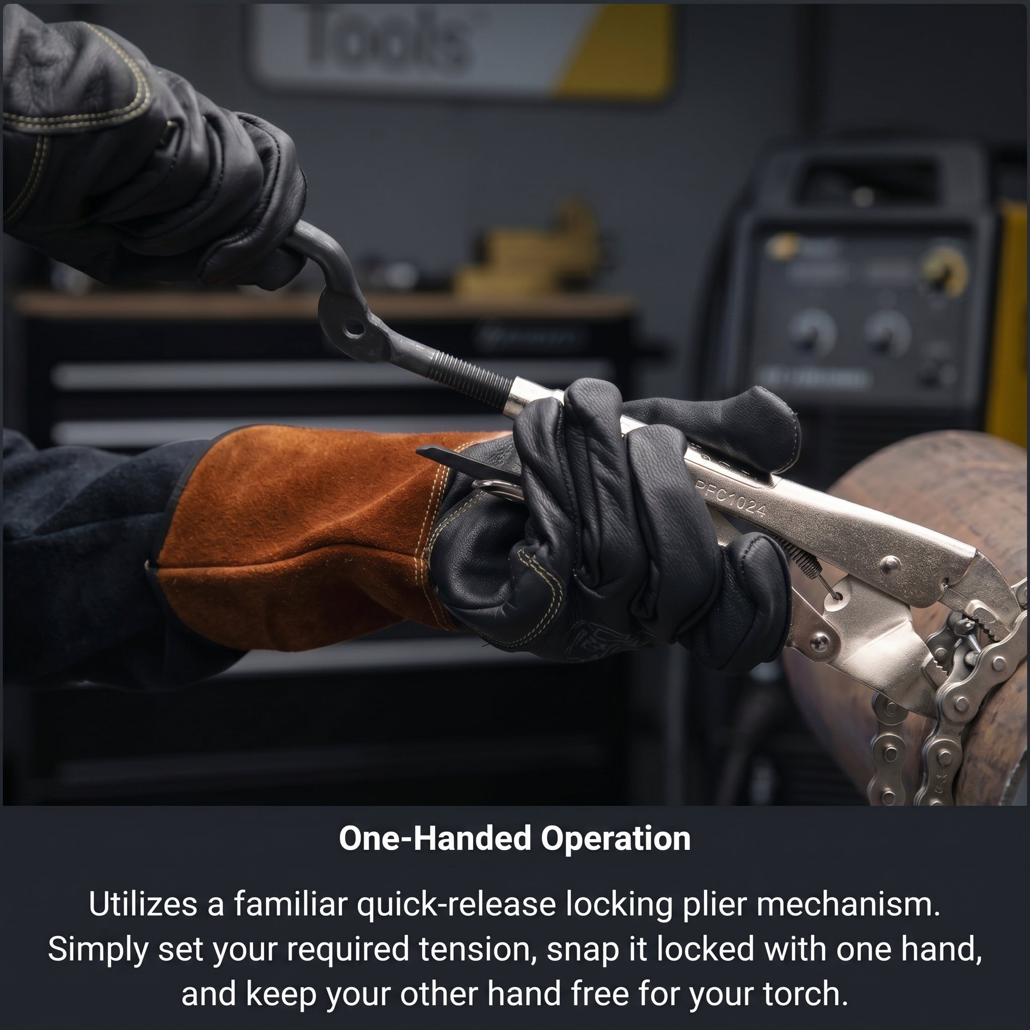 "The Python" Pipe Alignment Chain Pliers