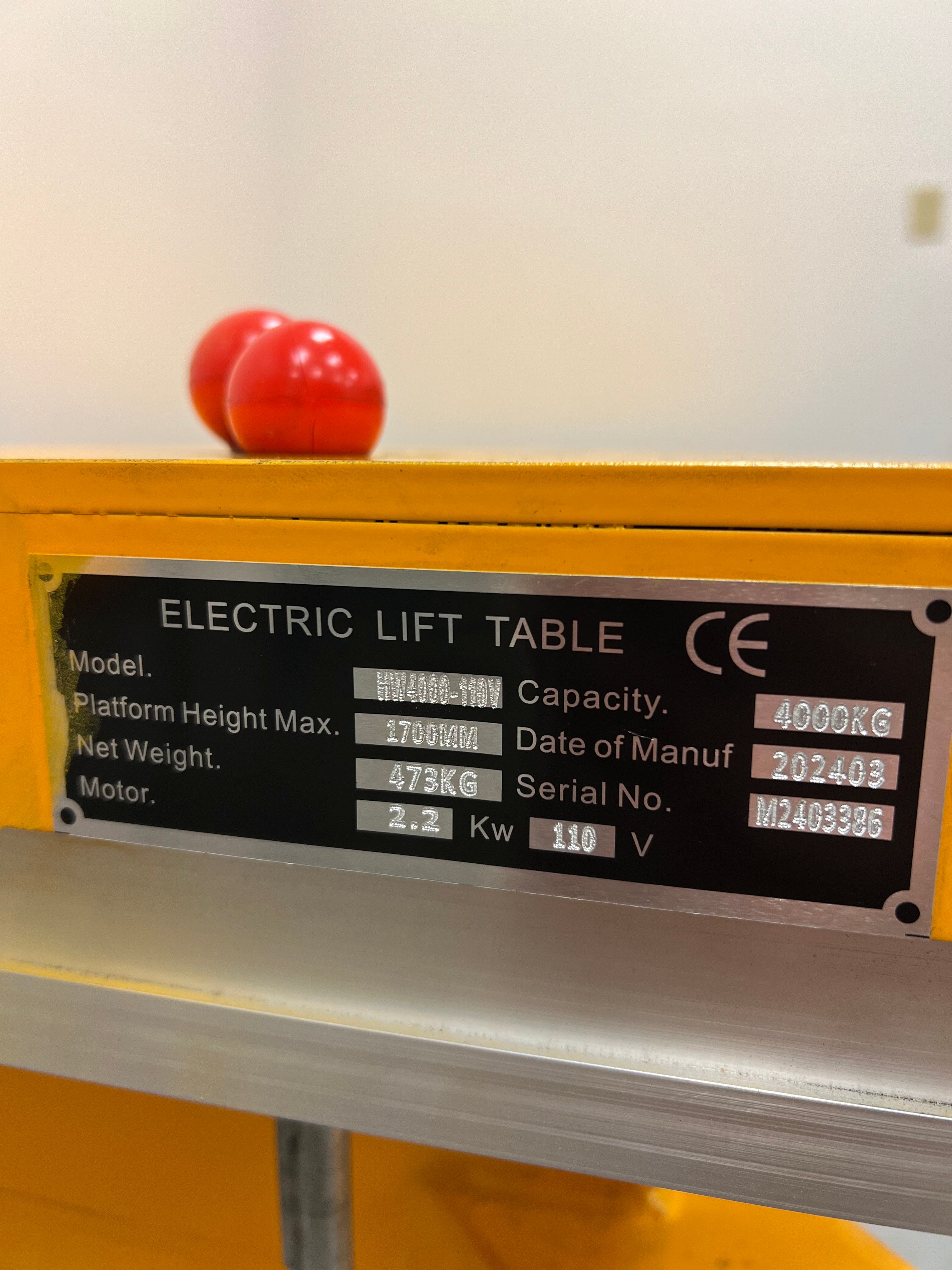 Heavy Duty Hydraulic Scissor Lift Table 98"x42" – 8,800 lb Capacity [Open Box]