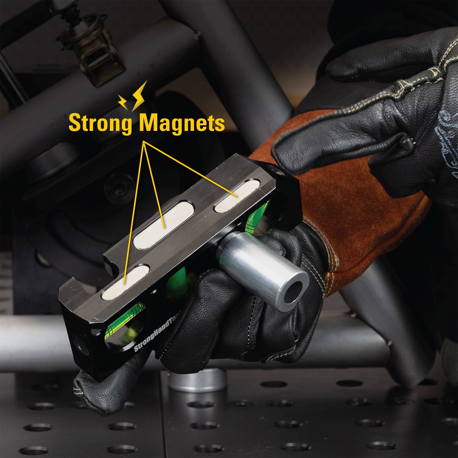 3-Axis Magnetic Level with EZ-View Vials – Strong Hand Tools