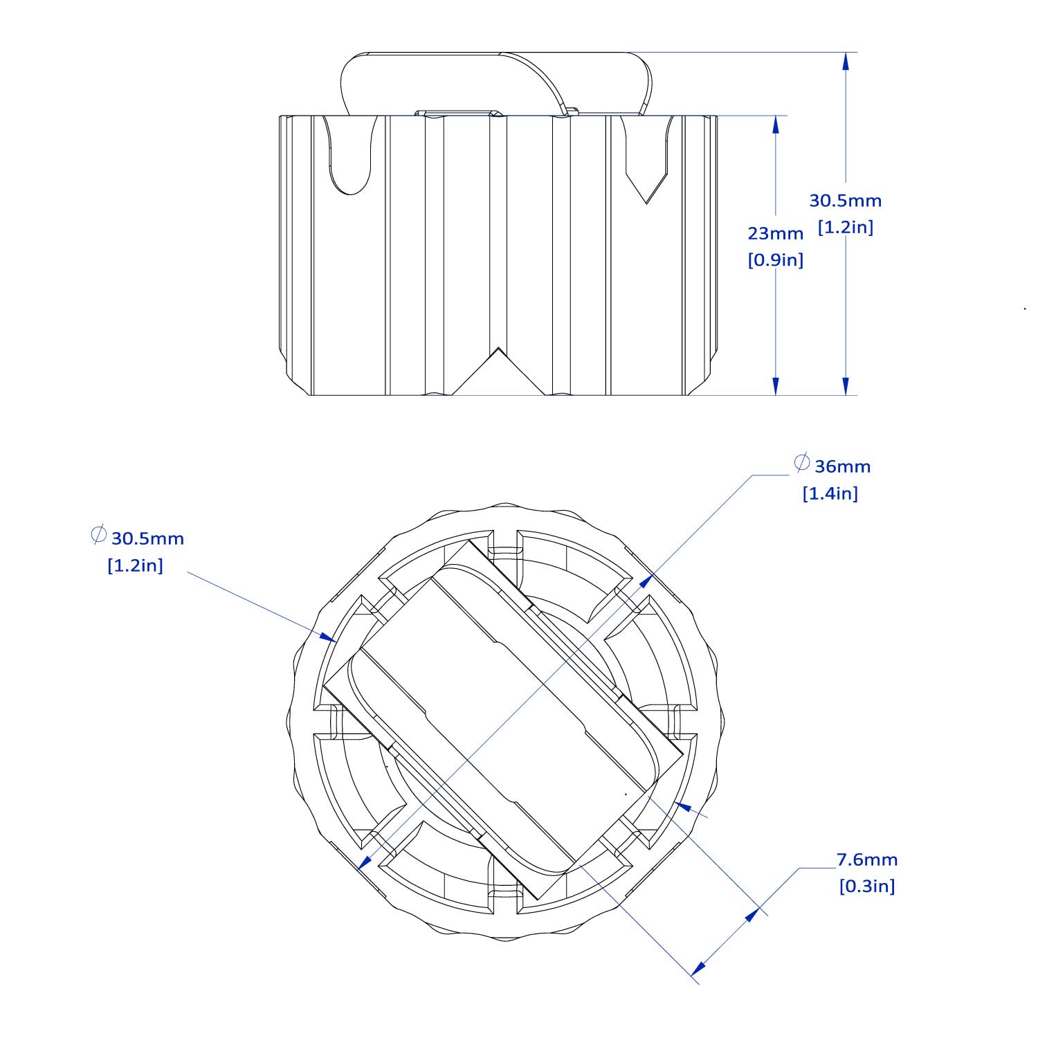 Magnetic Pliers Plugs, Twin Pack