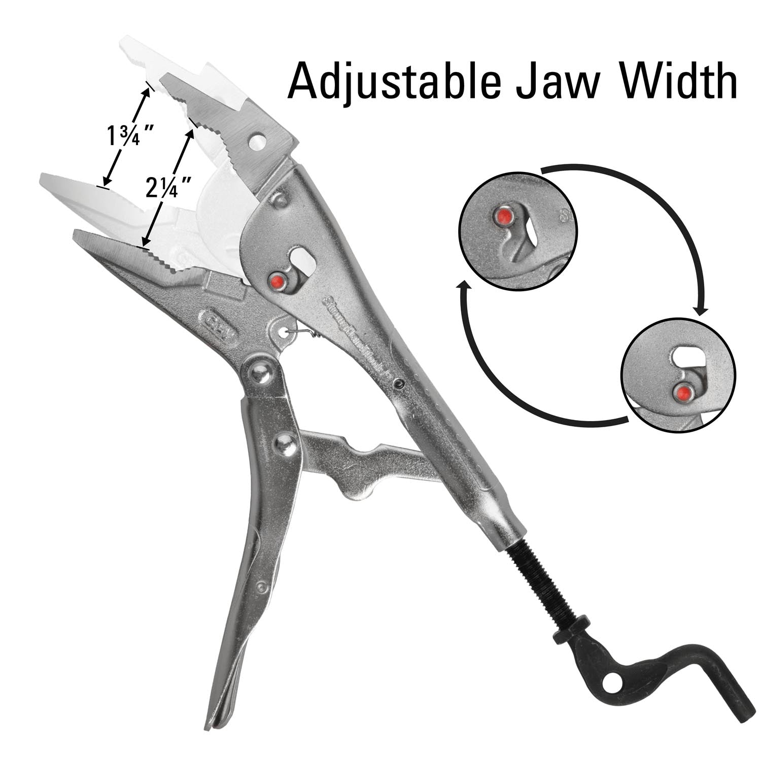 Extractor Adjustable Locking Pliers, 7.5