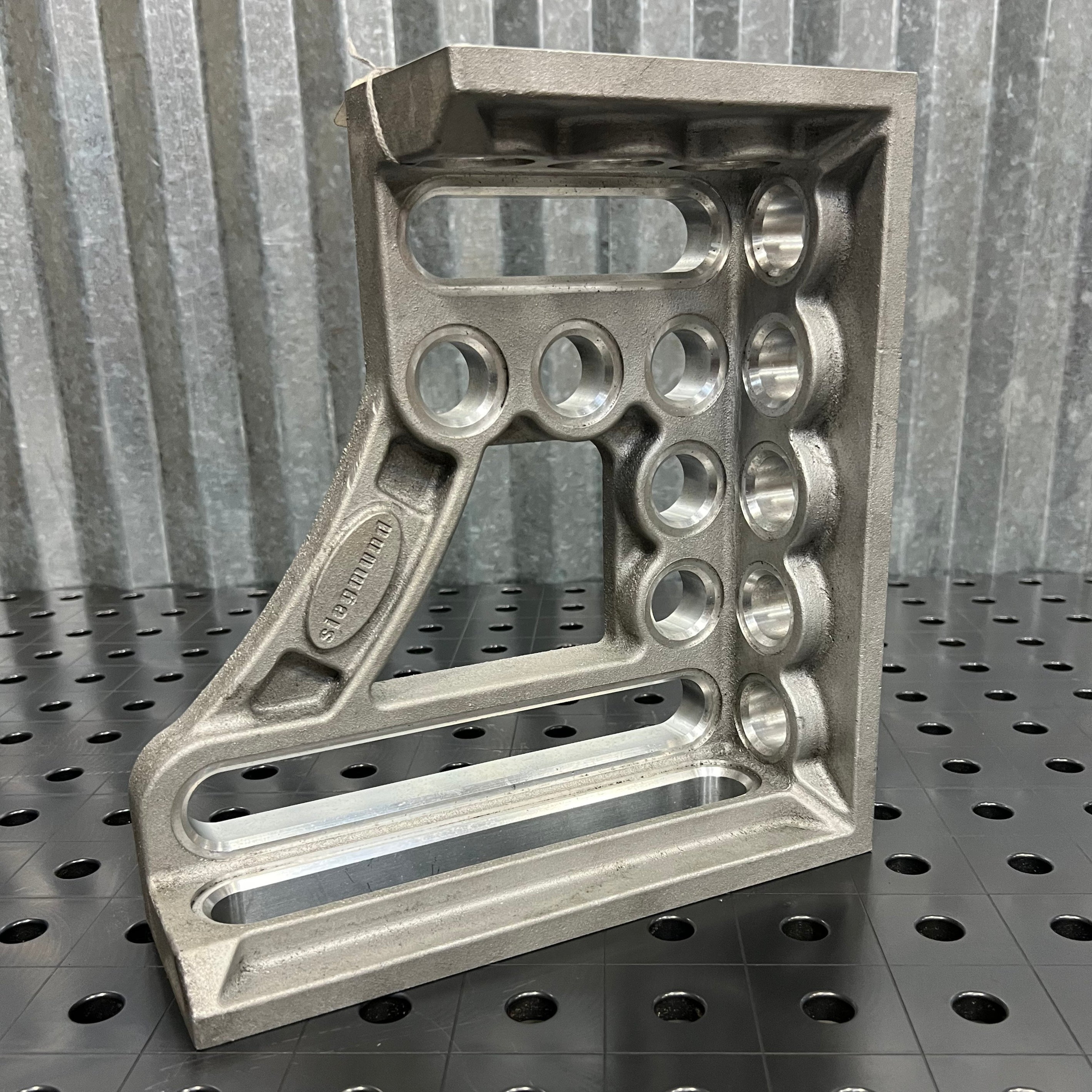 GK Left Stop and Clamping Square, 300 mm, Aluminum/Titanium [Open Box]