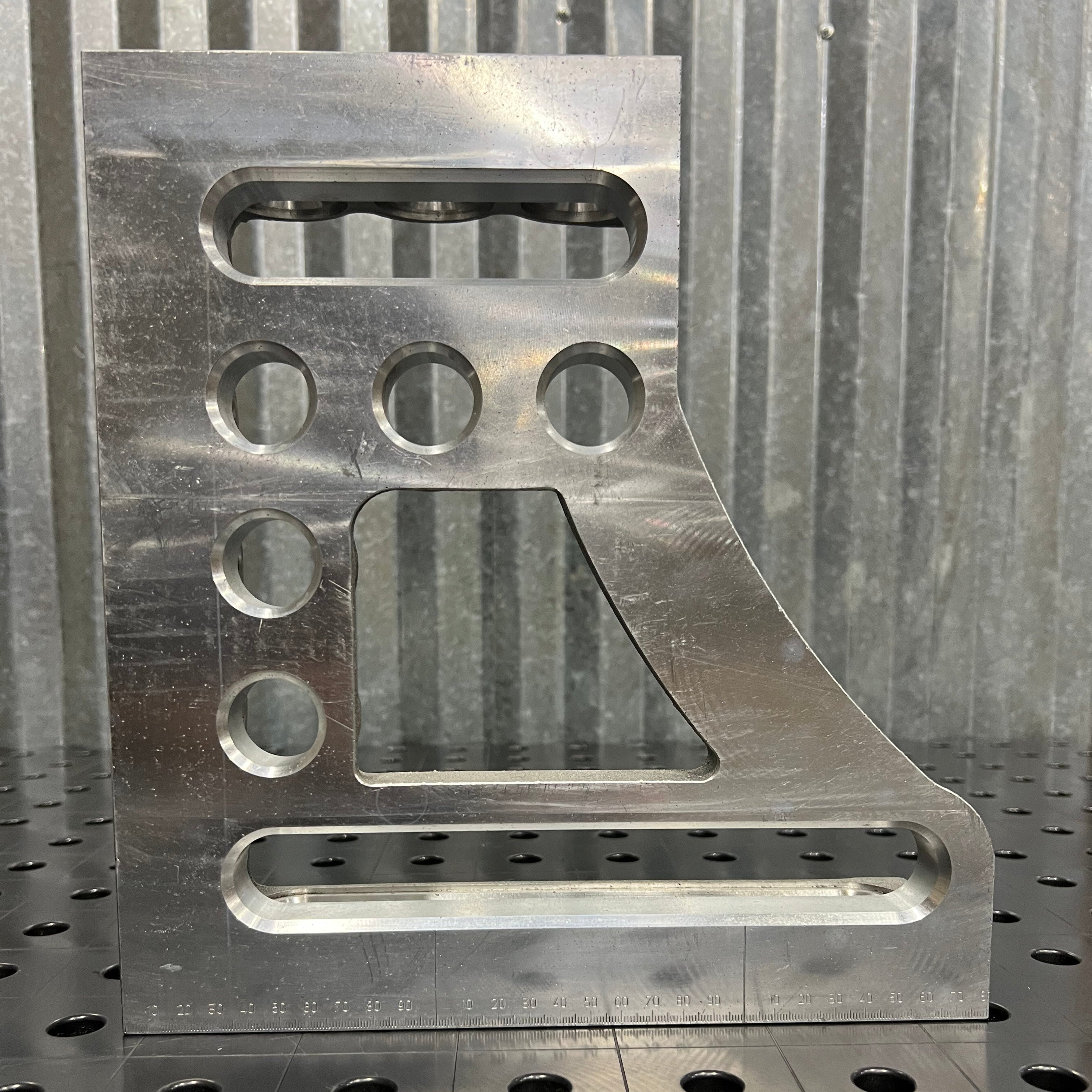 GK Left Stop and Clamping Square, 300 mm, Aluminum/Titanium [Open Box]