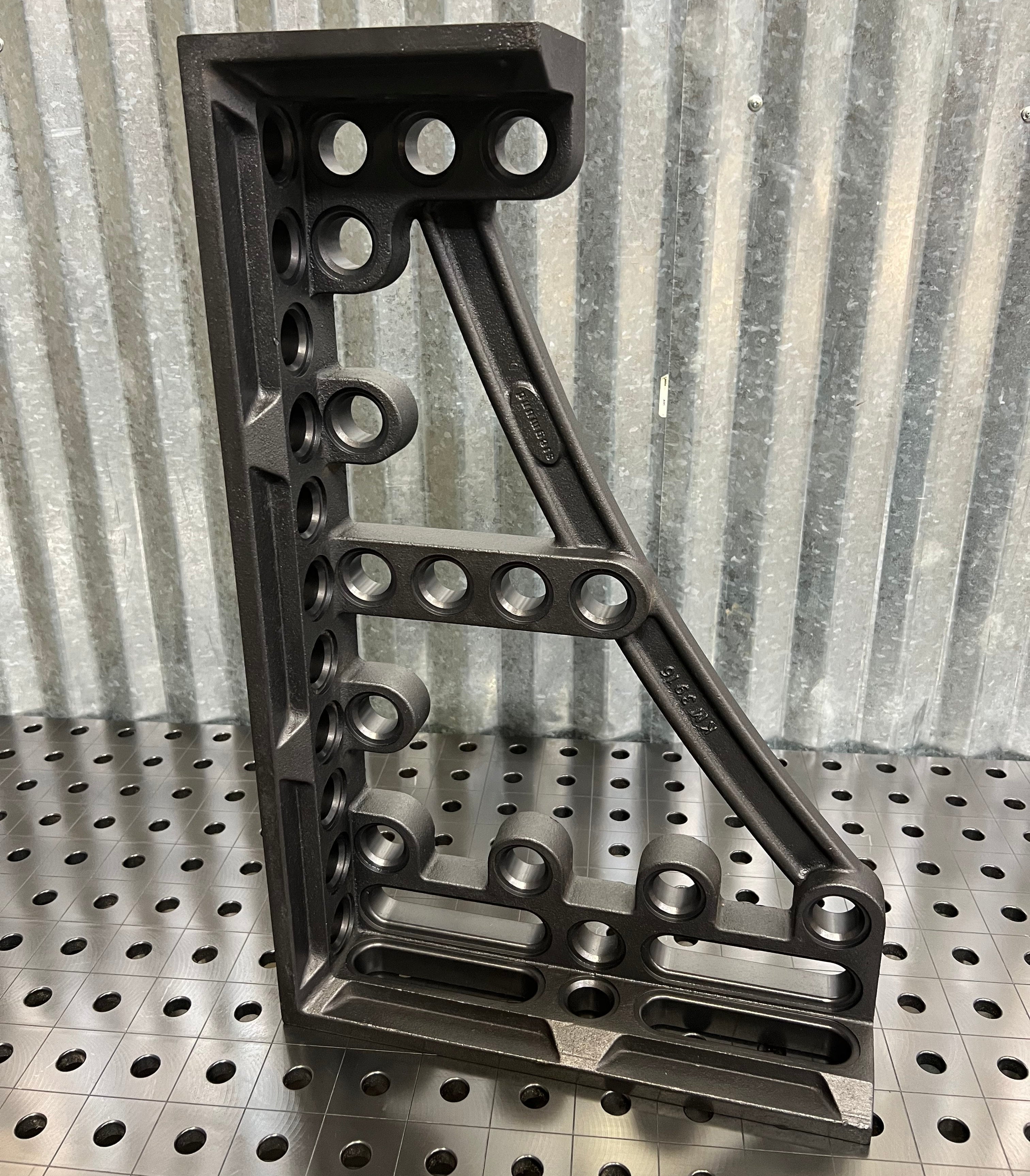 GK Right Stop and Clamping Square, 600 mm, Nitrided [Open Box]