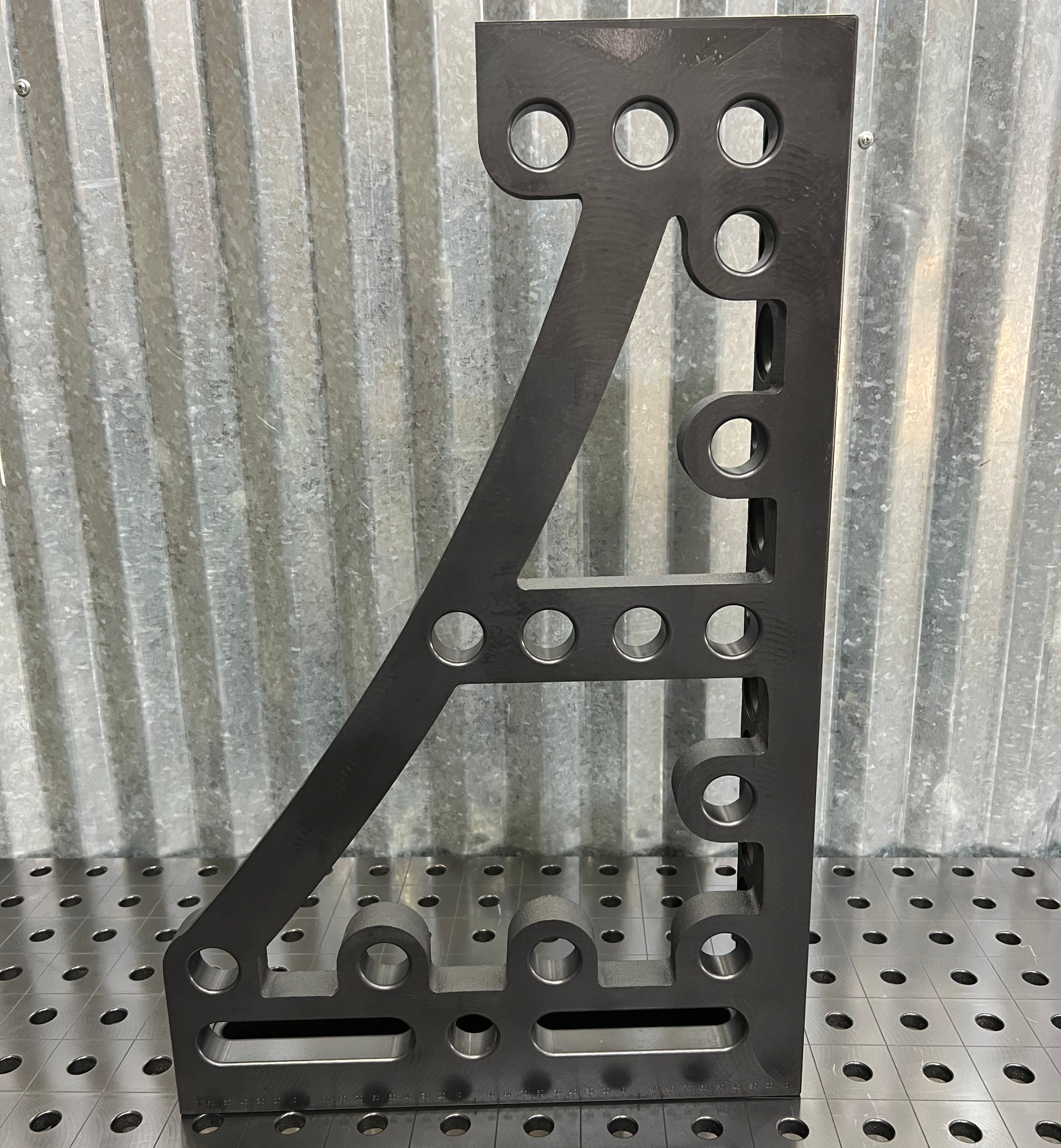 GK Right Stop and Clamping Square, 600 mm, Nitrided [Open Box]