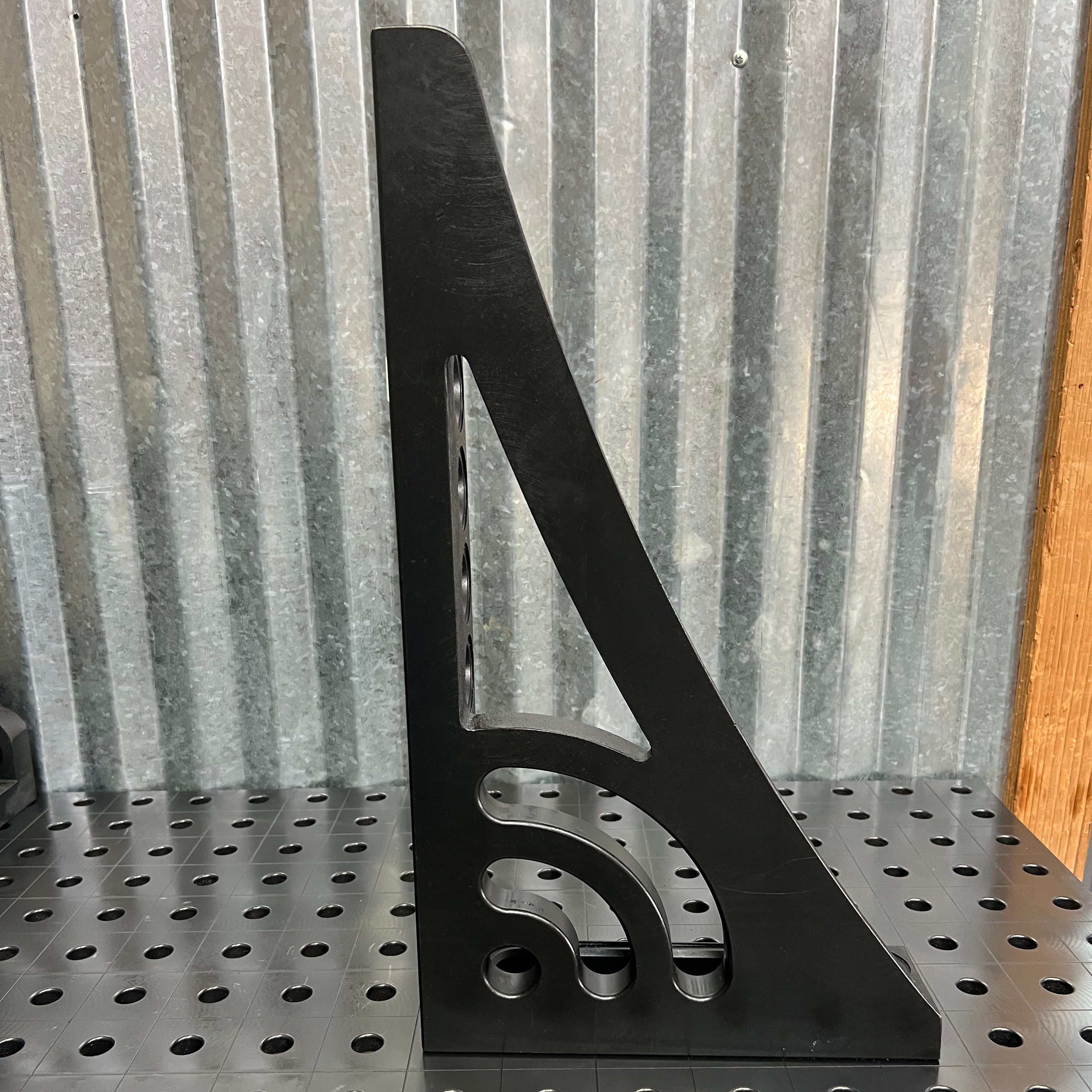 G Stop and Clamping Square with Left Rotation Angle, 500 mm, Nitrided [Open Box]