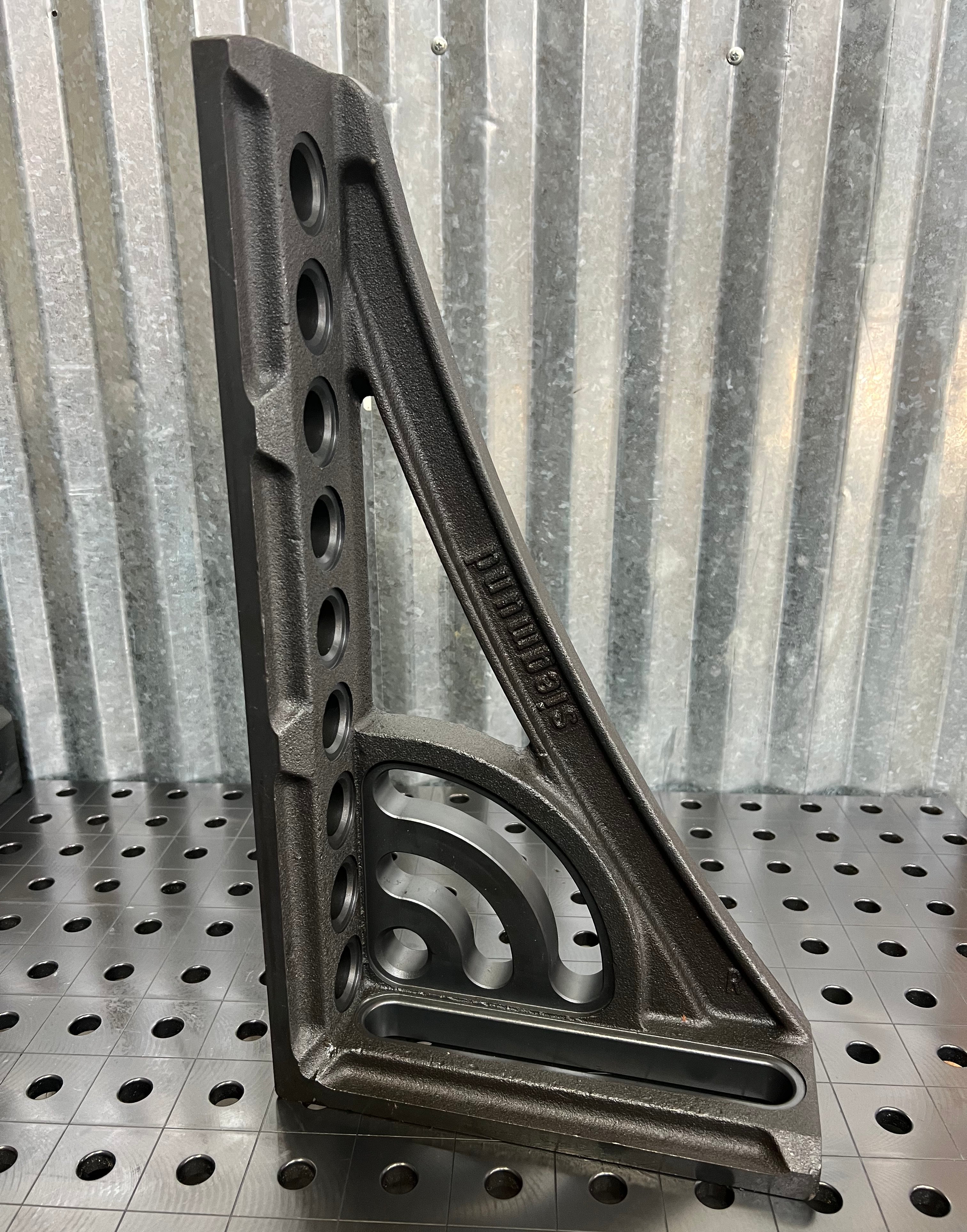 G Stop and Clamping Square with Right Rotation Angle, 500 mm, Nitrided [Open Box]