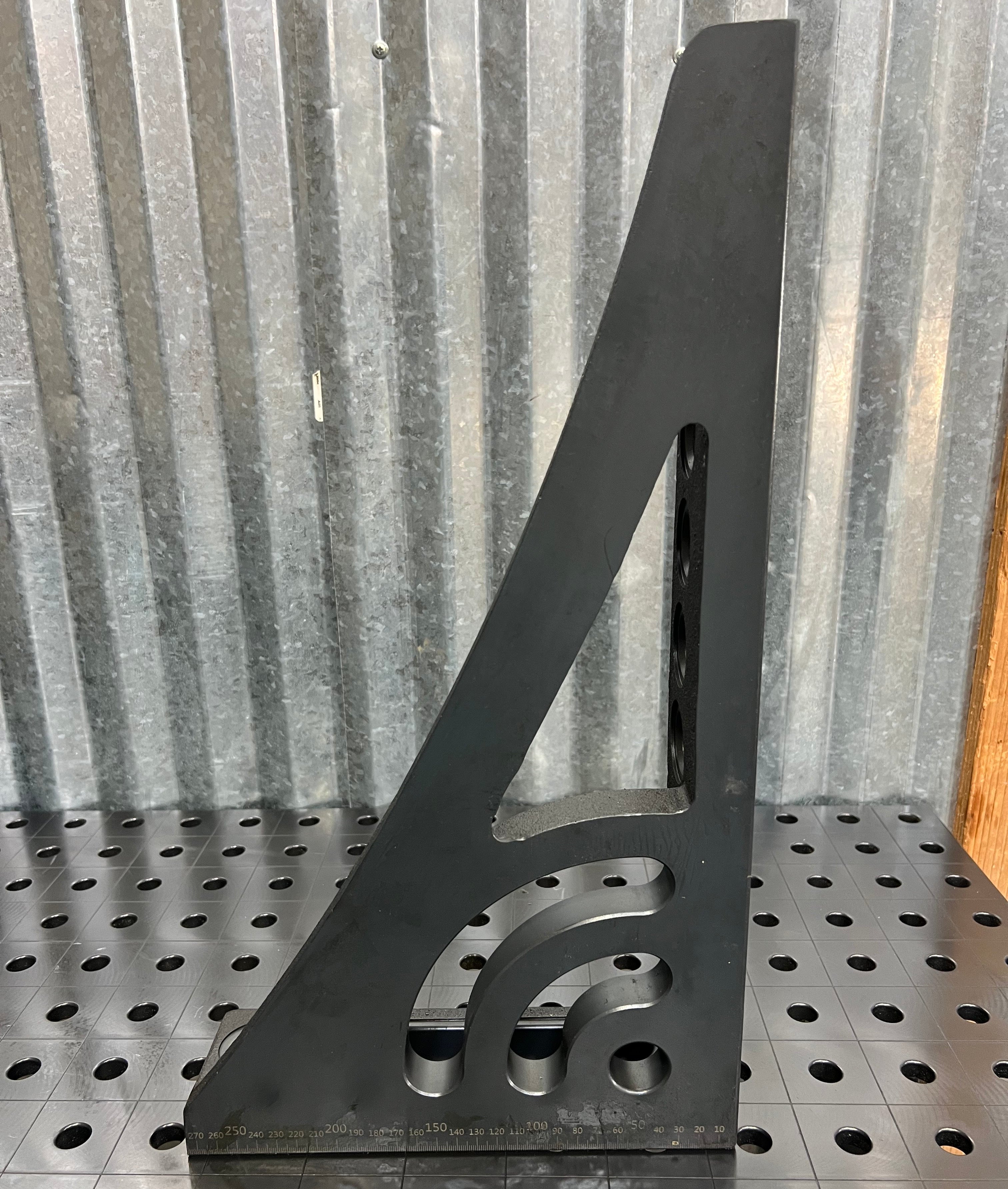 G Stop and Clamping Square with Right Rotation Angle, 500 mm, Nitrided [Open Box]