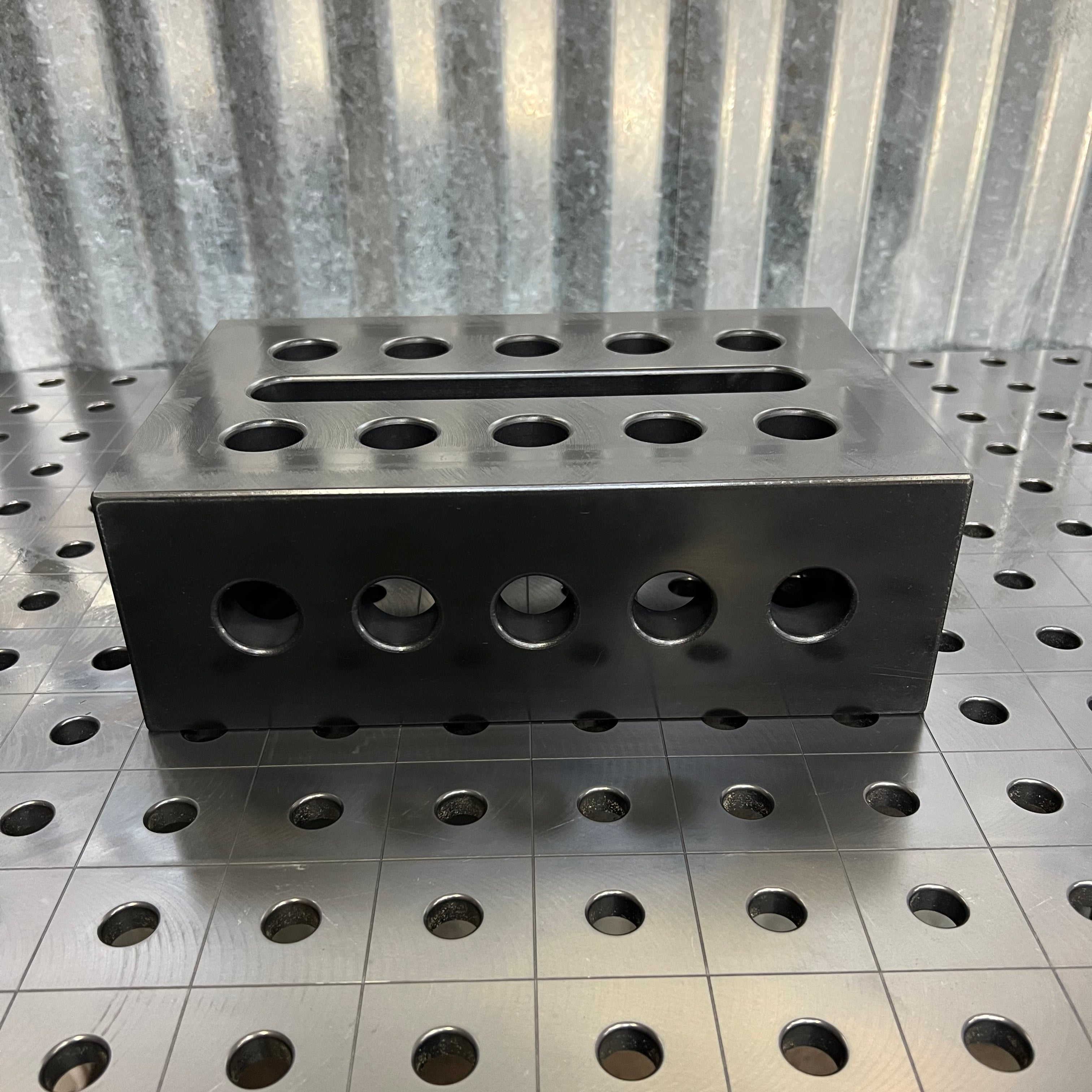 Right Support and Clamping Frame Riser Block,  300 x 200 x 100 mm, Nitrided [Open Box]
