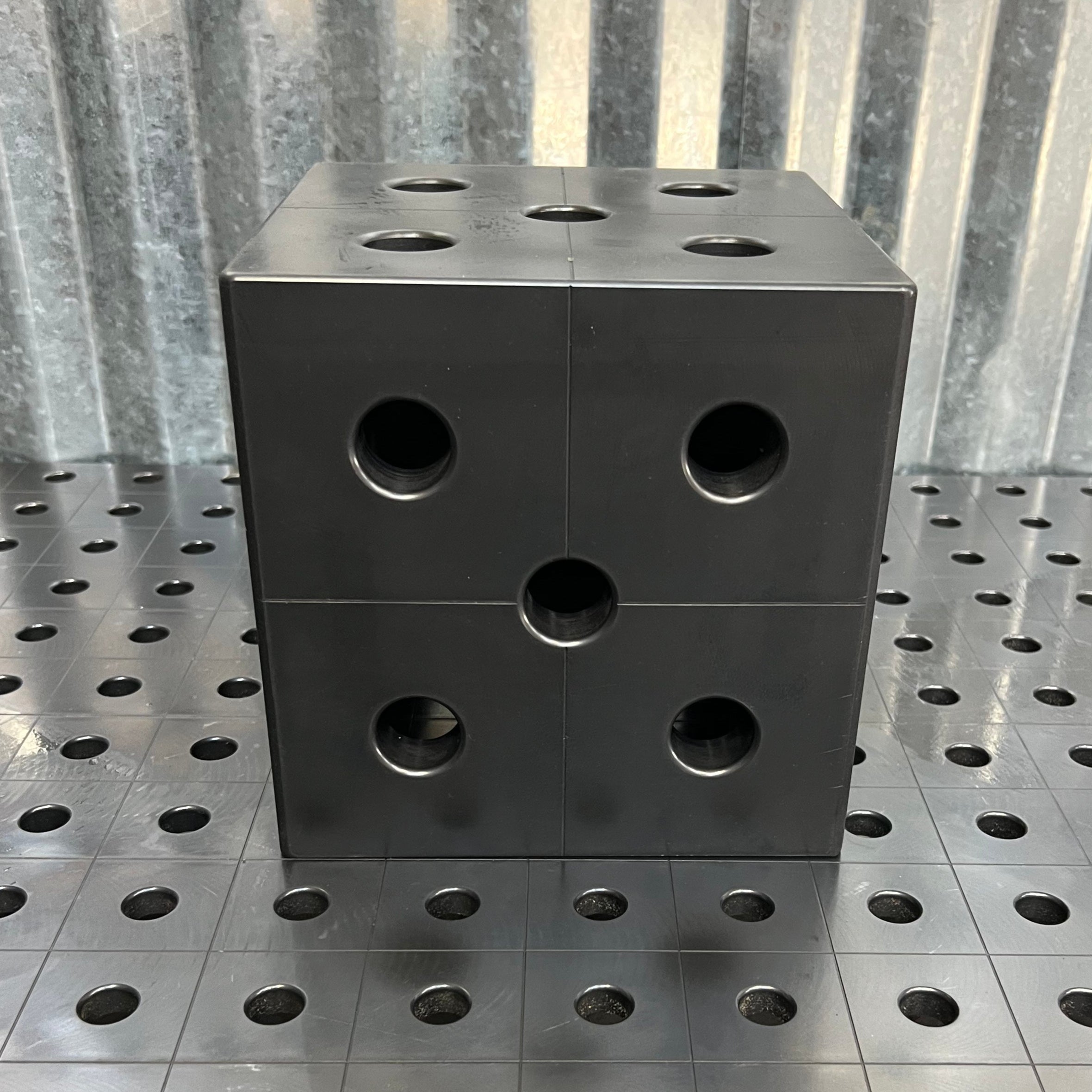 Square U-Shape Riser Block,  200 x 200 x 200 mm, Nitrided [Open Box]