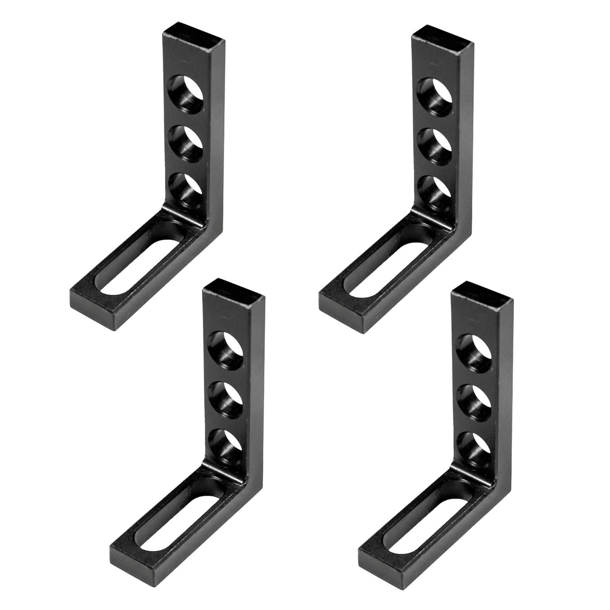 Right angle bracket, 4" x 4", 4-pc pack
