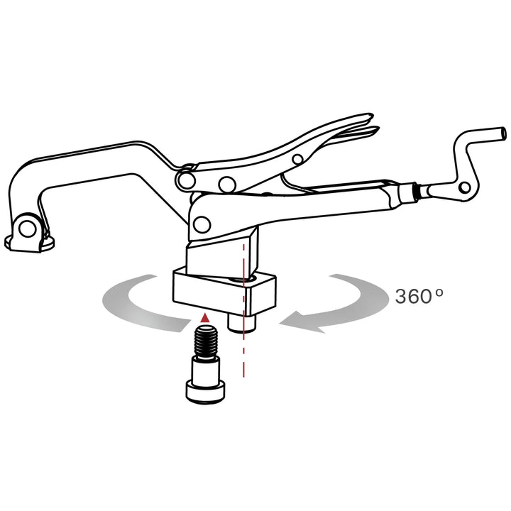Adaptador giratorio para alicates de inserción, apto para orificios de 16 mm