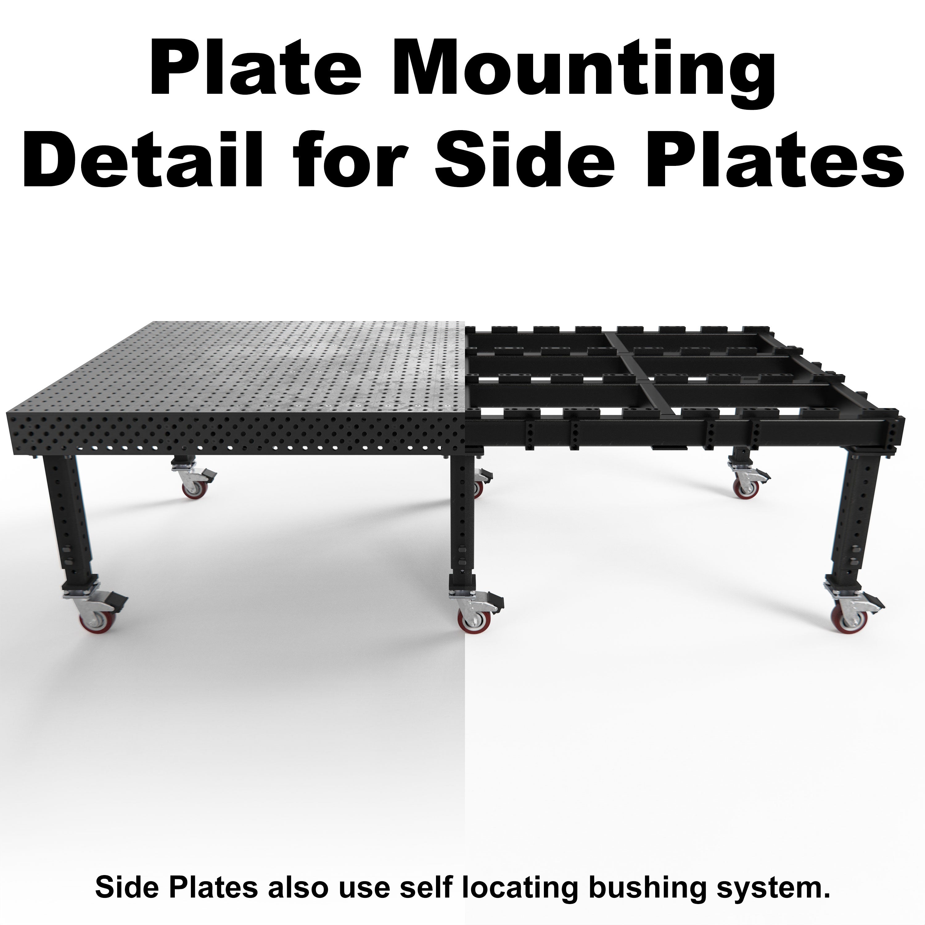 Alpha, 5-Sided, 6' x 4' (72" x 48") Table, 5/8" System