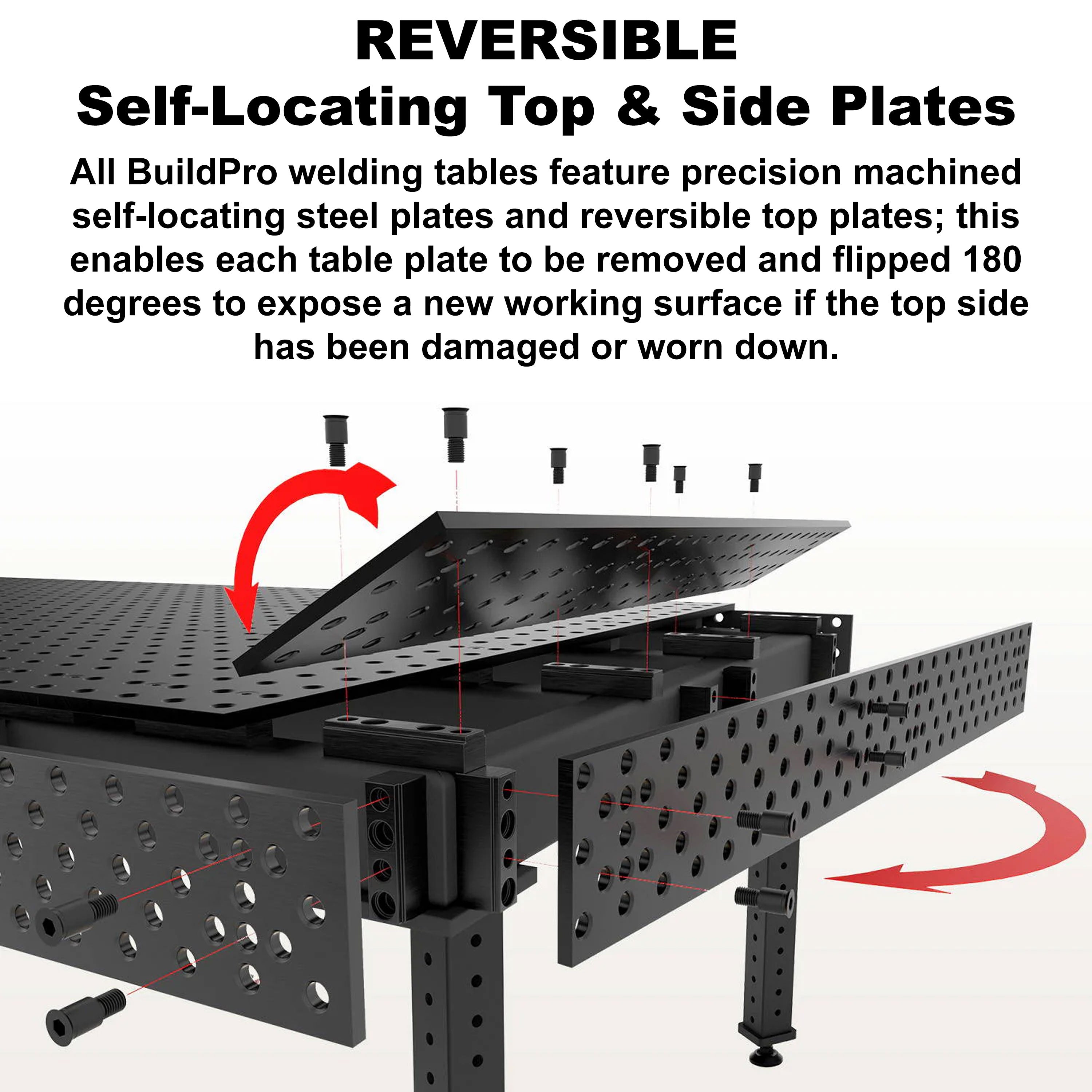 Alpha, 5-Sided, 6' x 4' (72" x 48") Table, 5/8" System