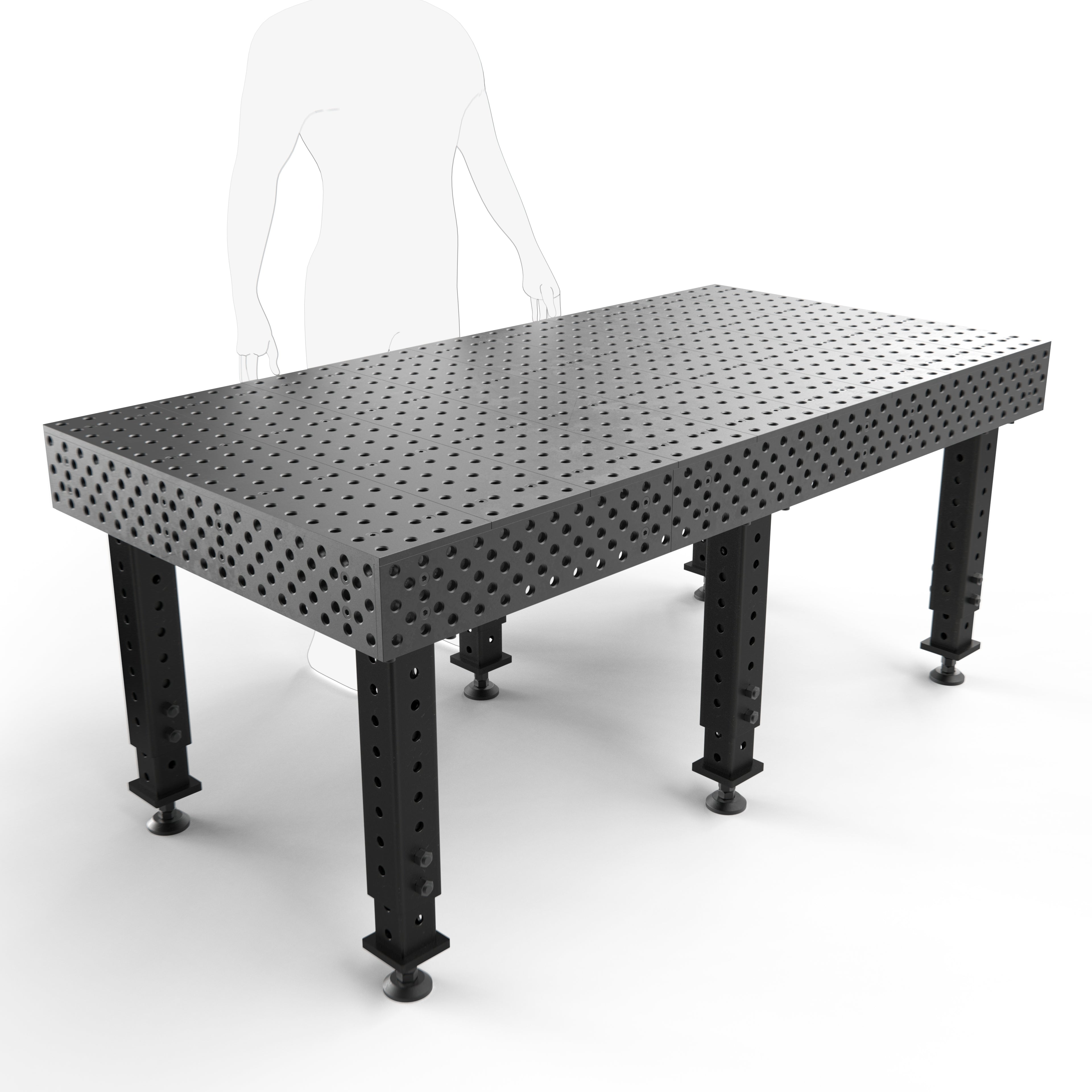 Alpha, 5-Sided, 6' x 3' (72" x 36") Table, 5/8" System