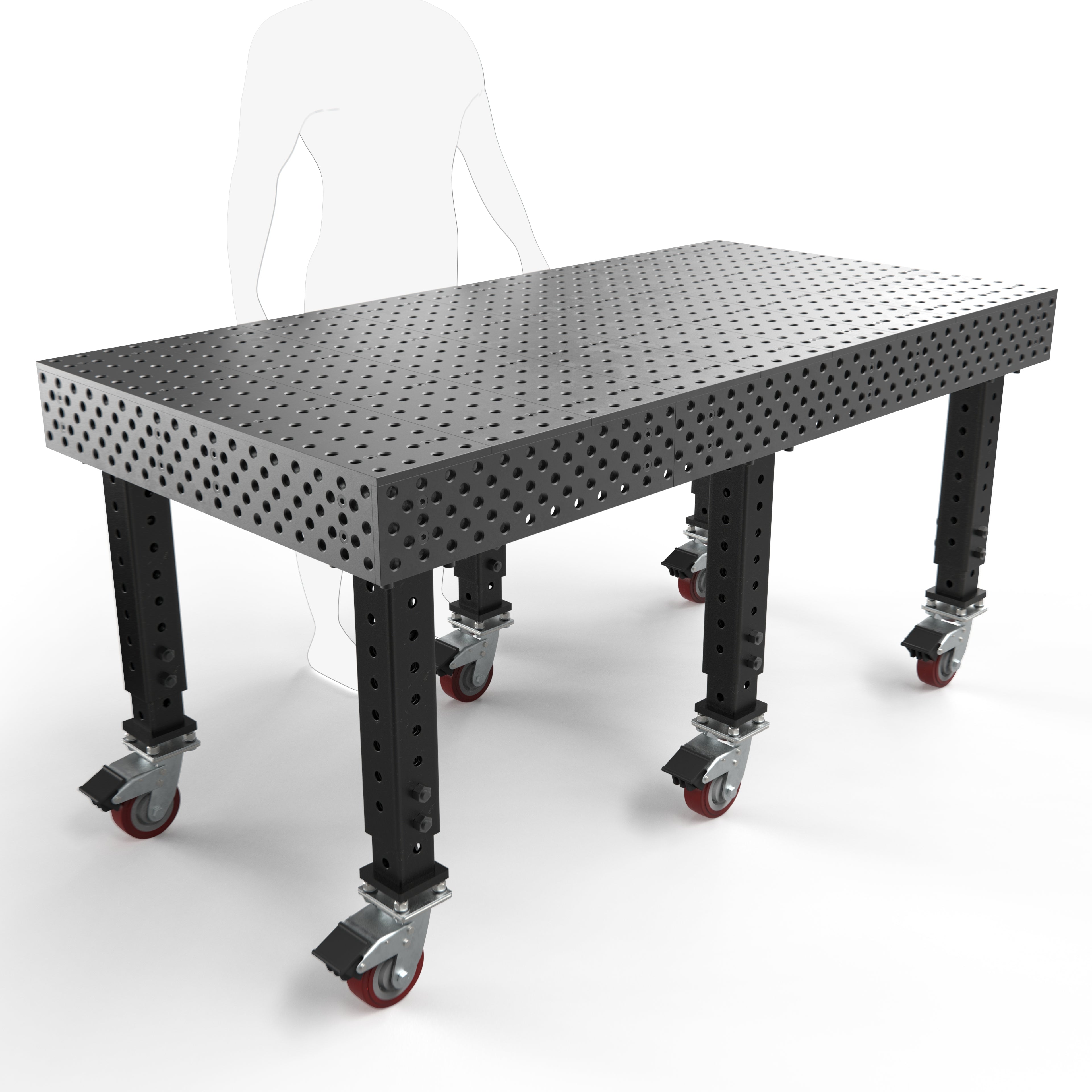 Alpha, 5-Sided, 6' x 3' (72" x 36") Table, 5/8" System
