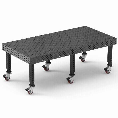 Alpha, 5-Sided, 8' x 4' (96" x 48") Table, 5/8" System