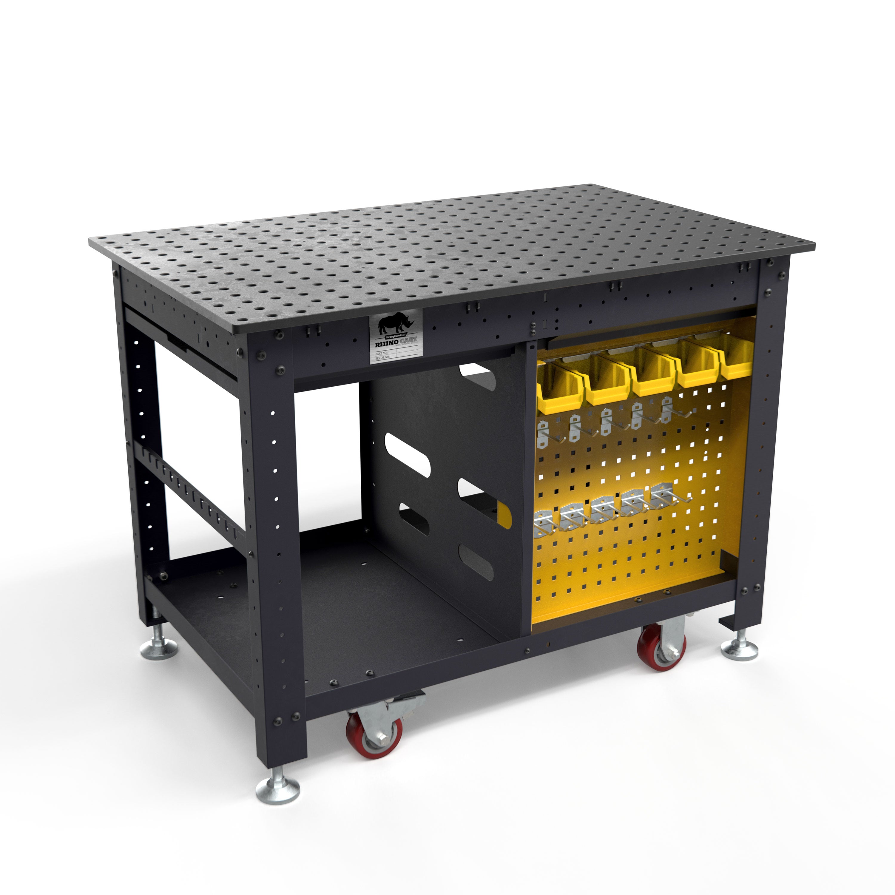Rhino Cart, 48" x 30" + Tool Box [Blemished]