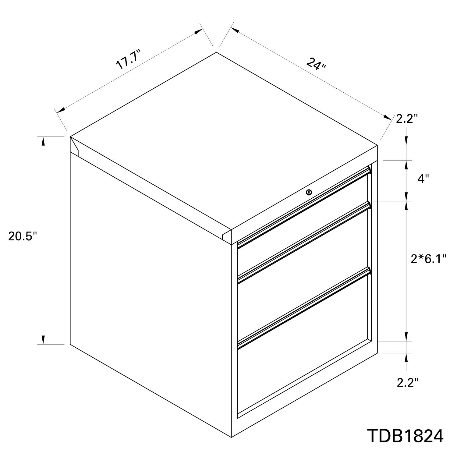 Cajas de herramientas de almacenamiento para carritos Rhino