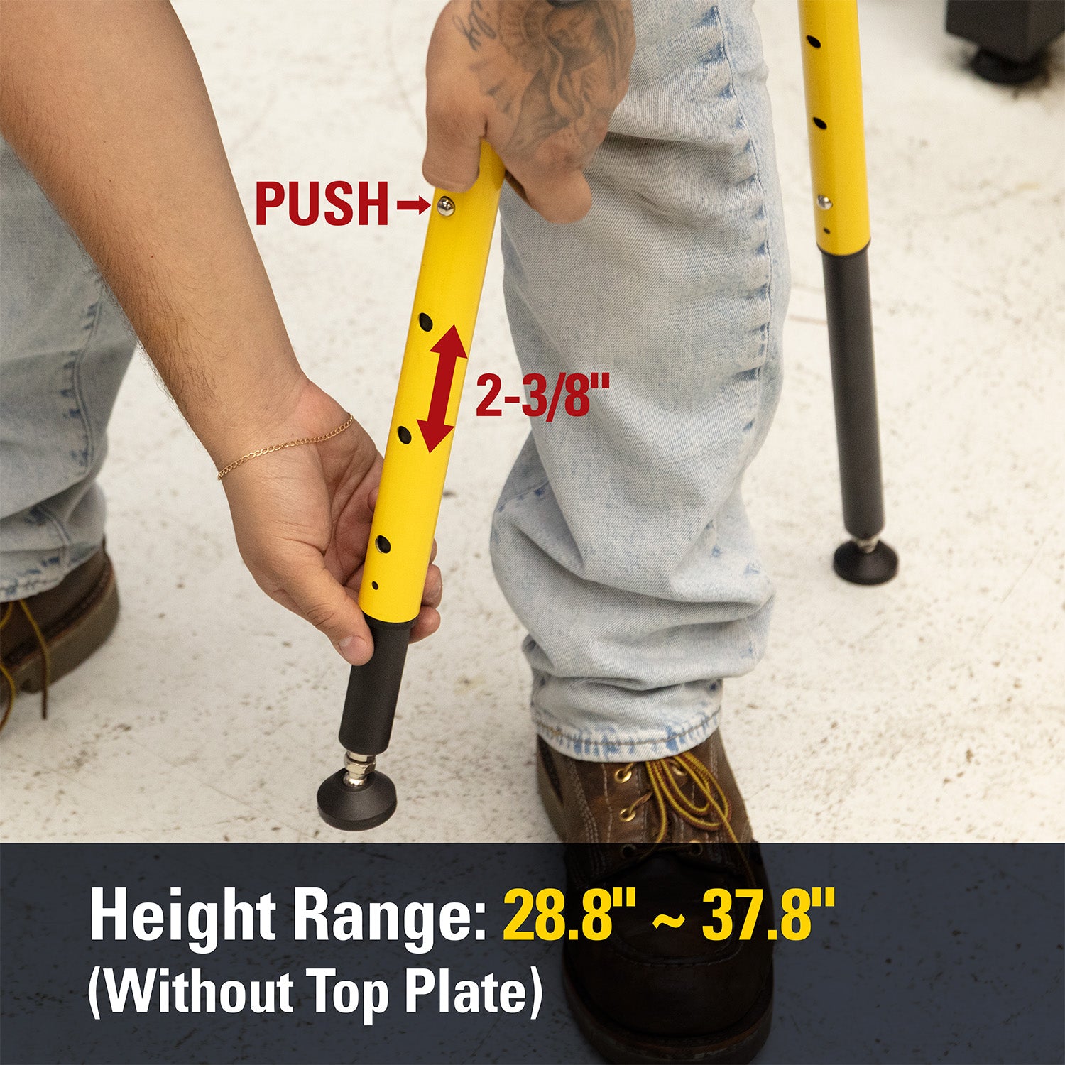 Height Adjustable Saw Horse Legs, Heavy Duty