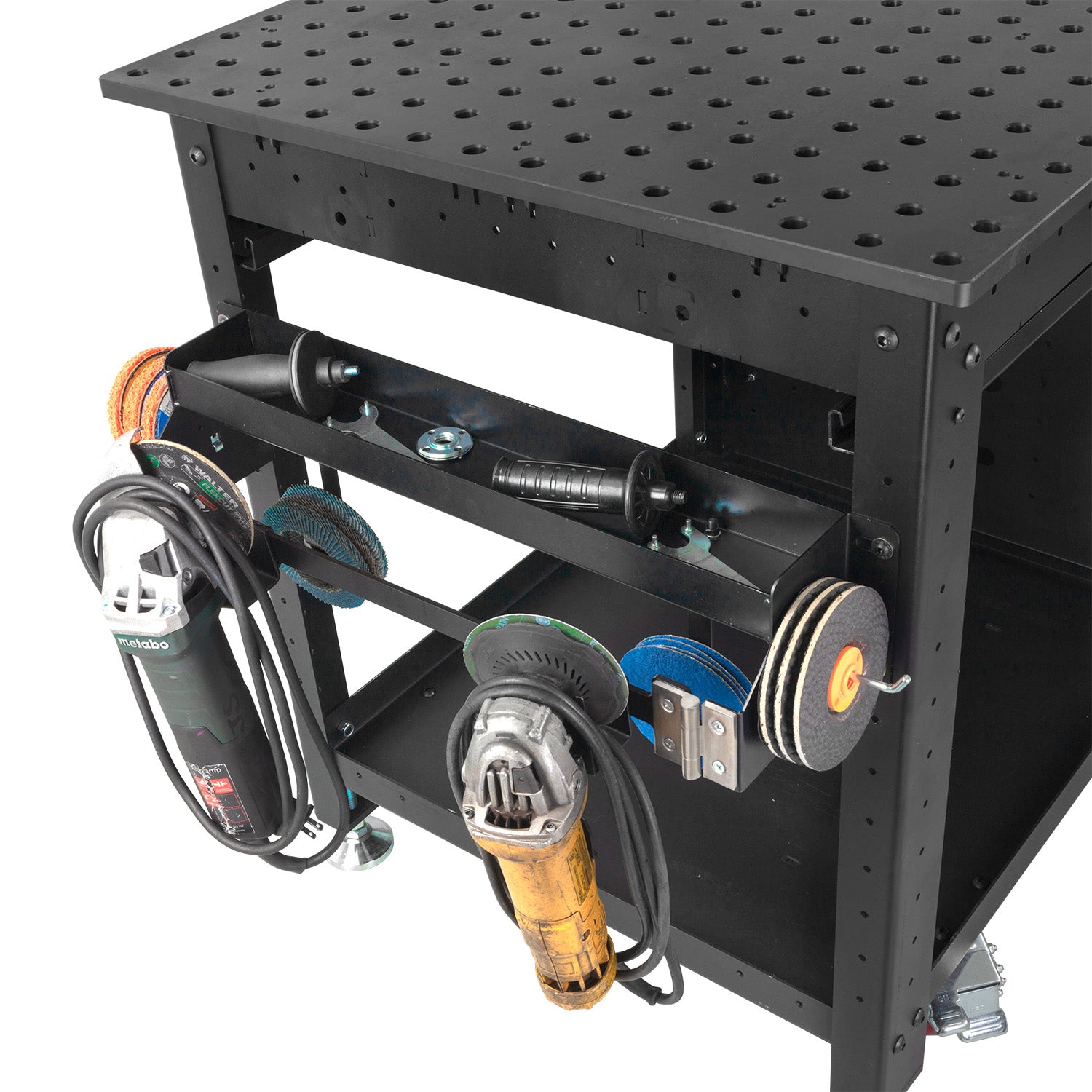 Estante de almacenamiento para amoladoras para carros Rhino